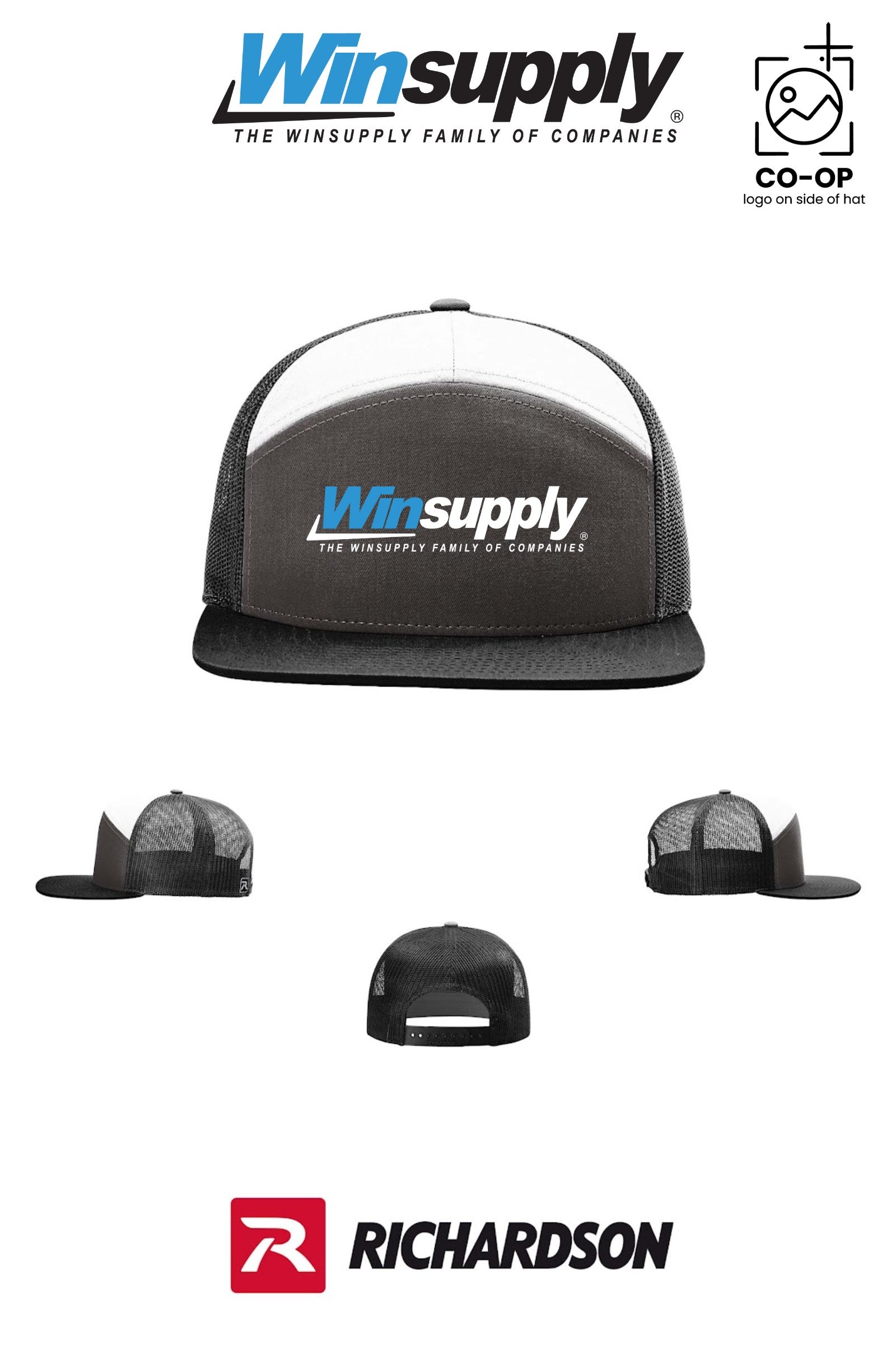 Richardson 168 Seven-Panel Trucker - Winsupply of West Hartford