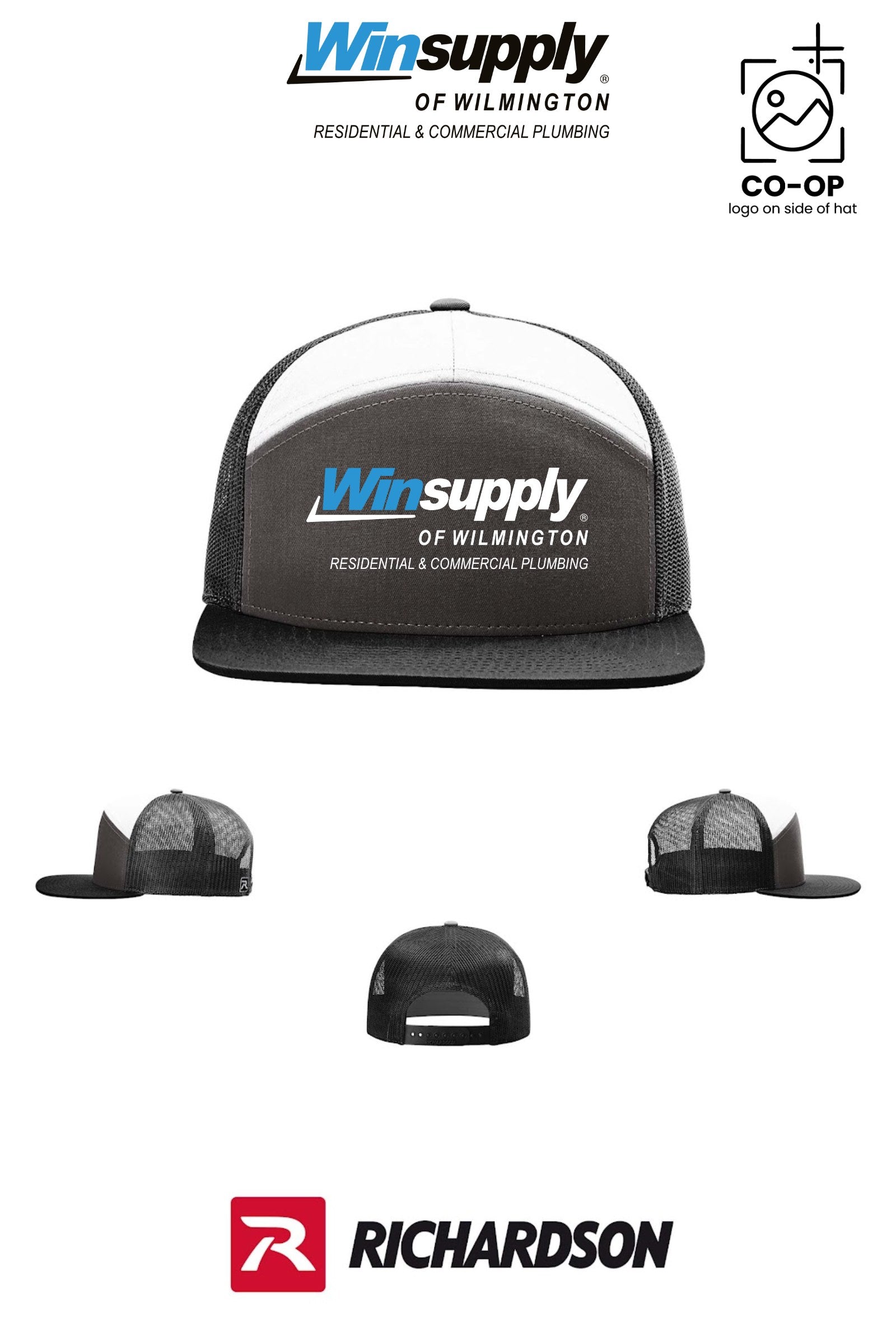 Richardson 168 Seven-Panel Trucker - Winsupply of Wilmington