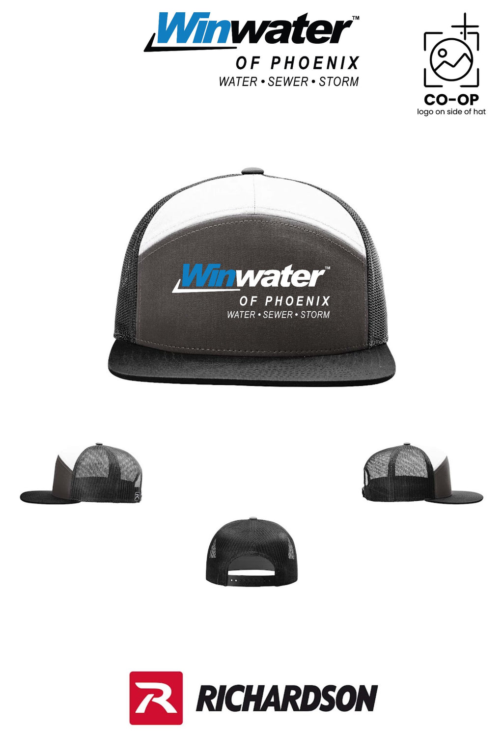 Richardson 168 Seven-Panel Trucker - Winwater of Phoenix