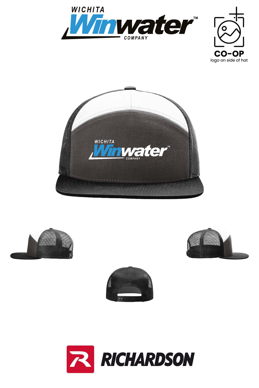 Richardson 168 Seven-Panel Trucker - Wichita Winwater