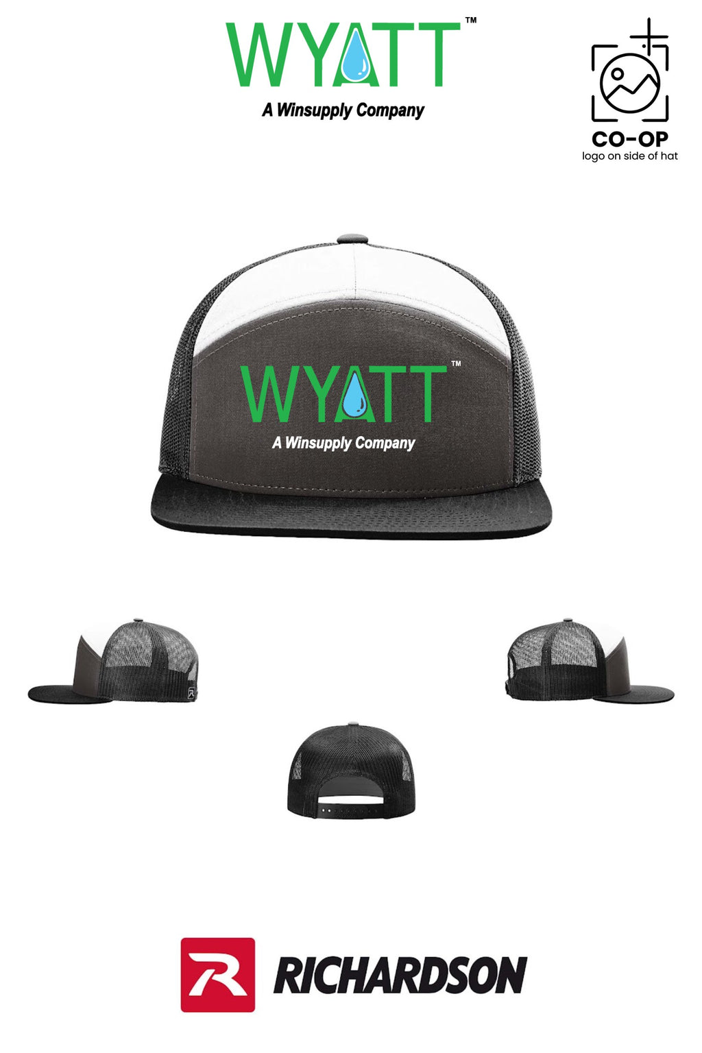 Richardson 168 Seven-Panel Trucker - Wyatt Irrigation of Santa Rosa