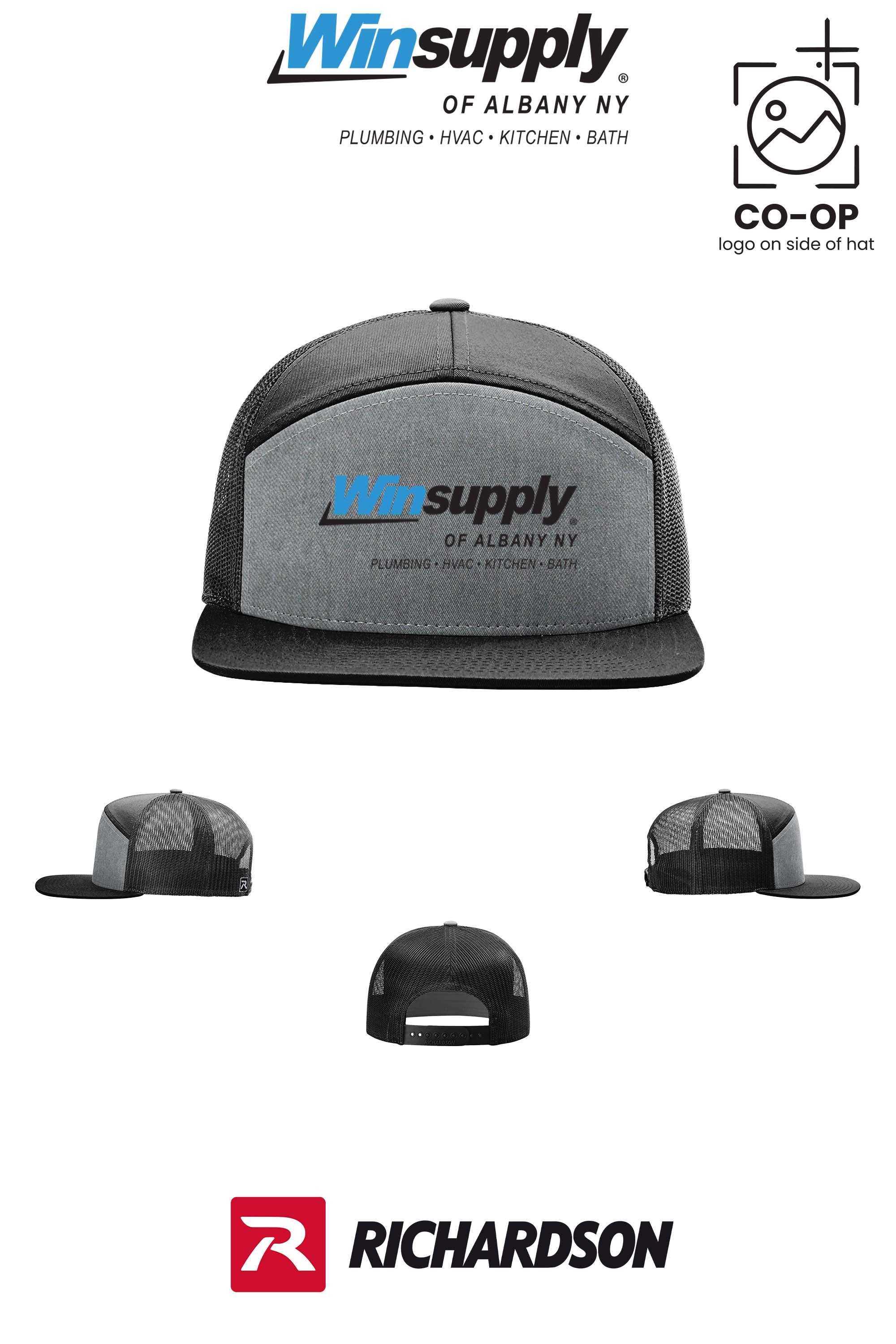 Richardson 168 Seven-Panel Trucker- Winsupply of Albany NY