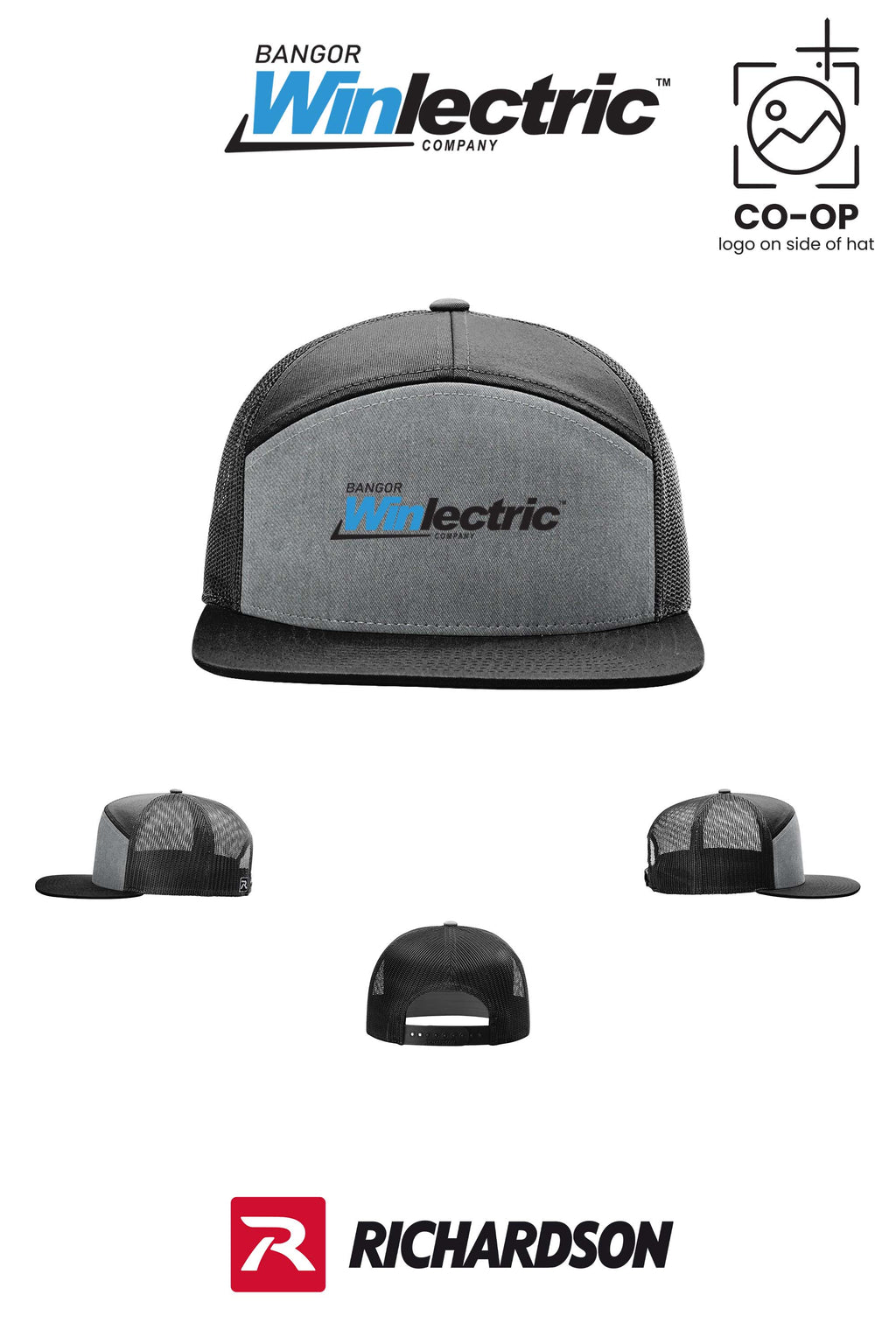 Richardson 168 Seven-Panel Trucker- Winlectric Bangor