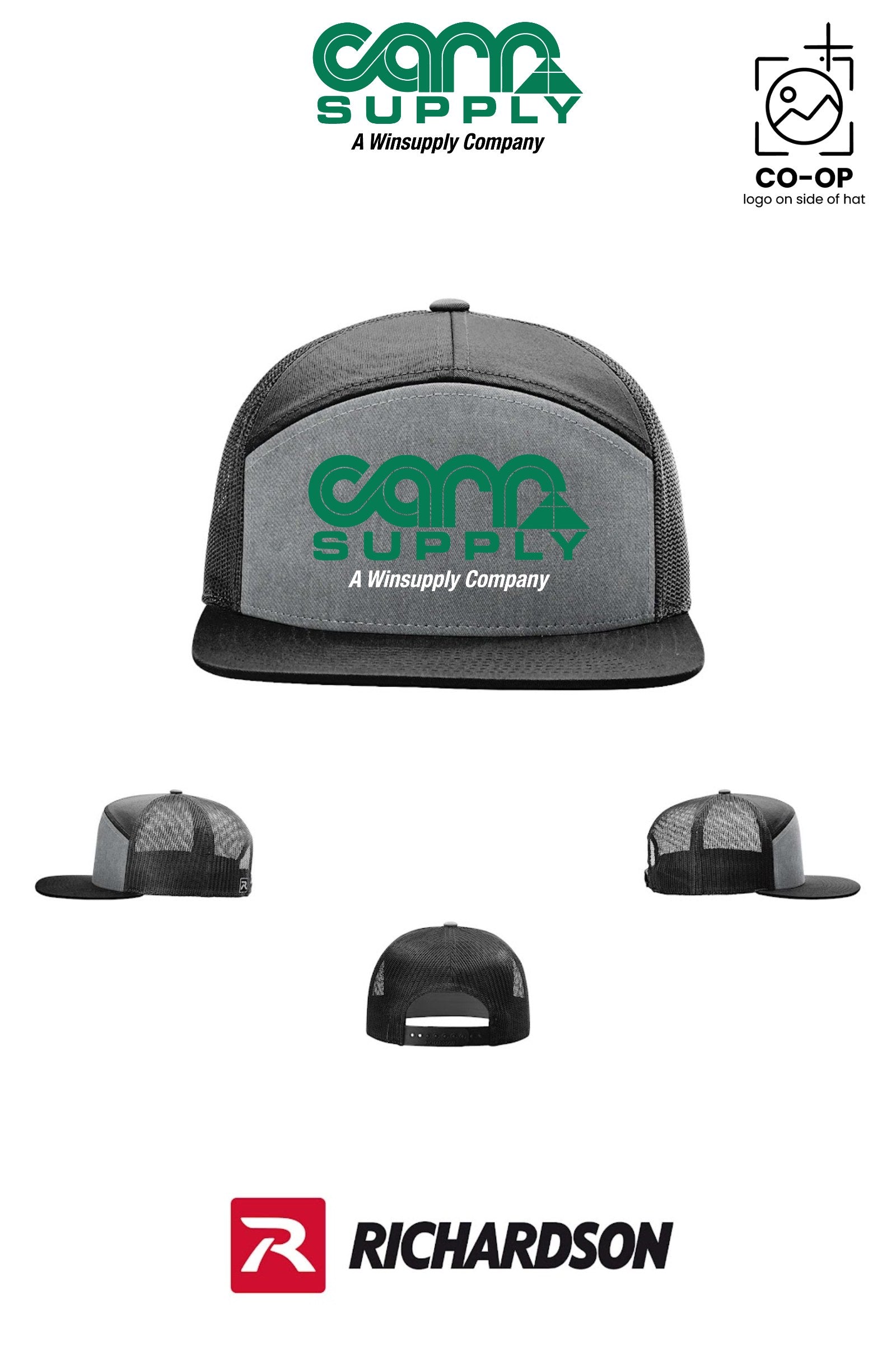 Richardson 168 Seven-Panel Trucker - Carr Supply - Athens