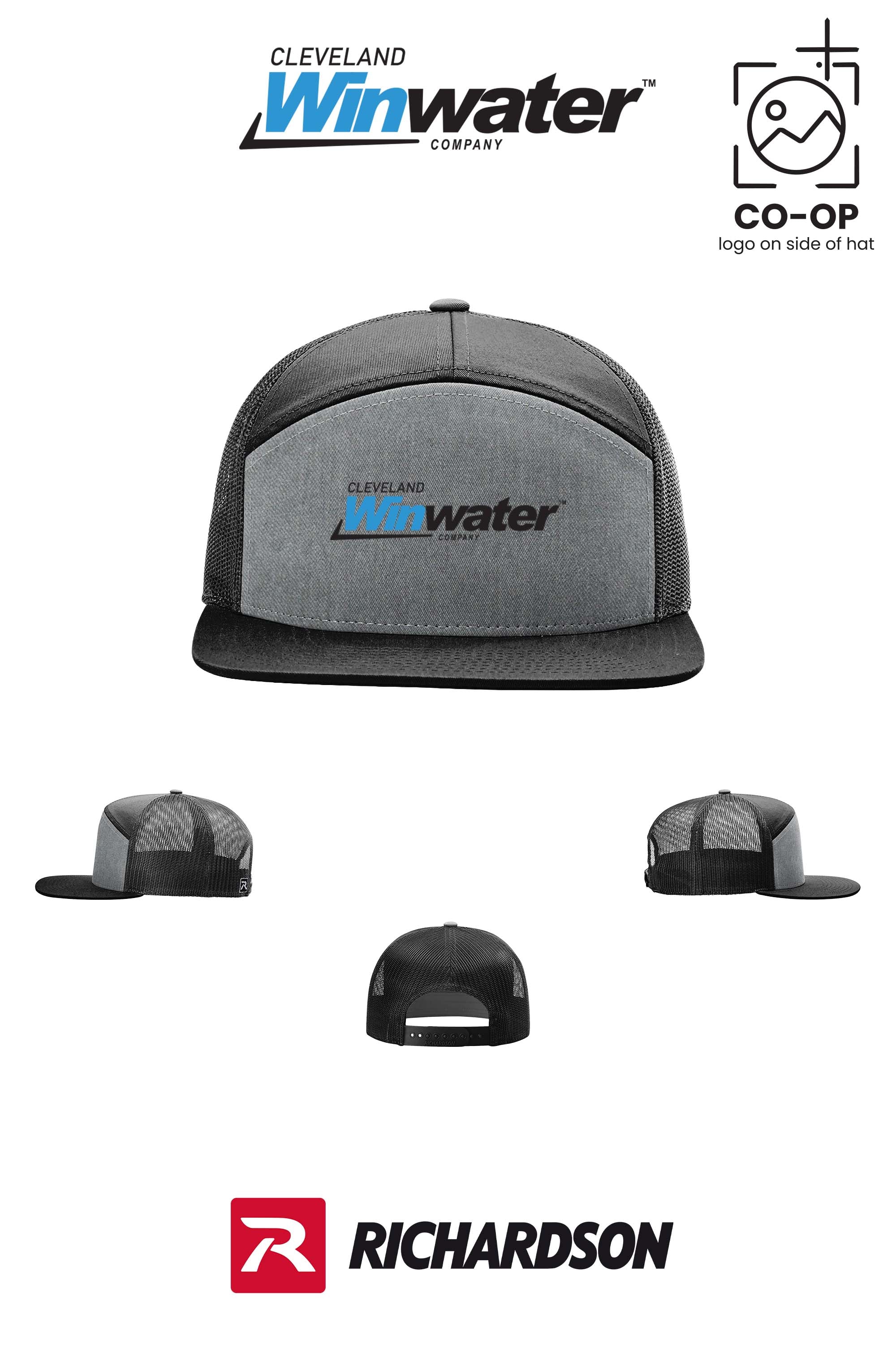 Richardson 168 Seven-Panel Trucker- Winwater of Cleveland