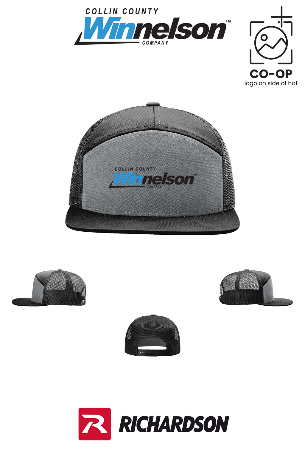 Richardson 168 Seven-Panel Trucker- Collin County Winnelson