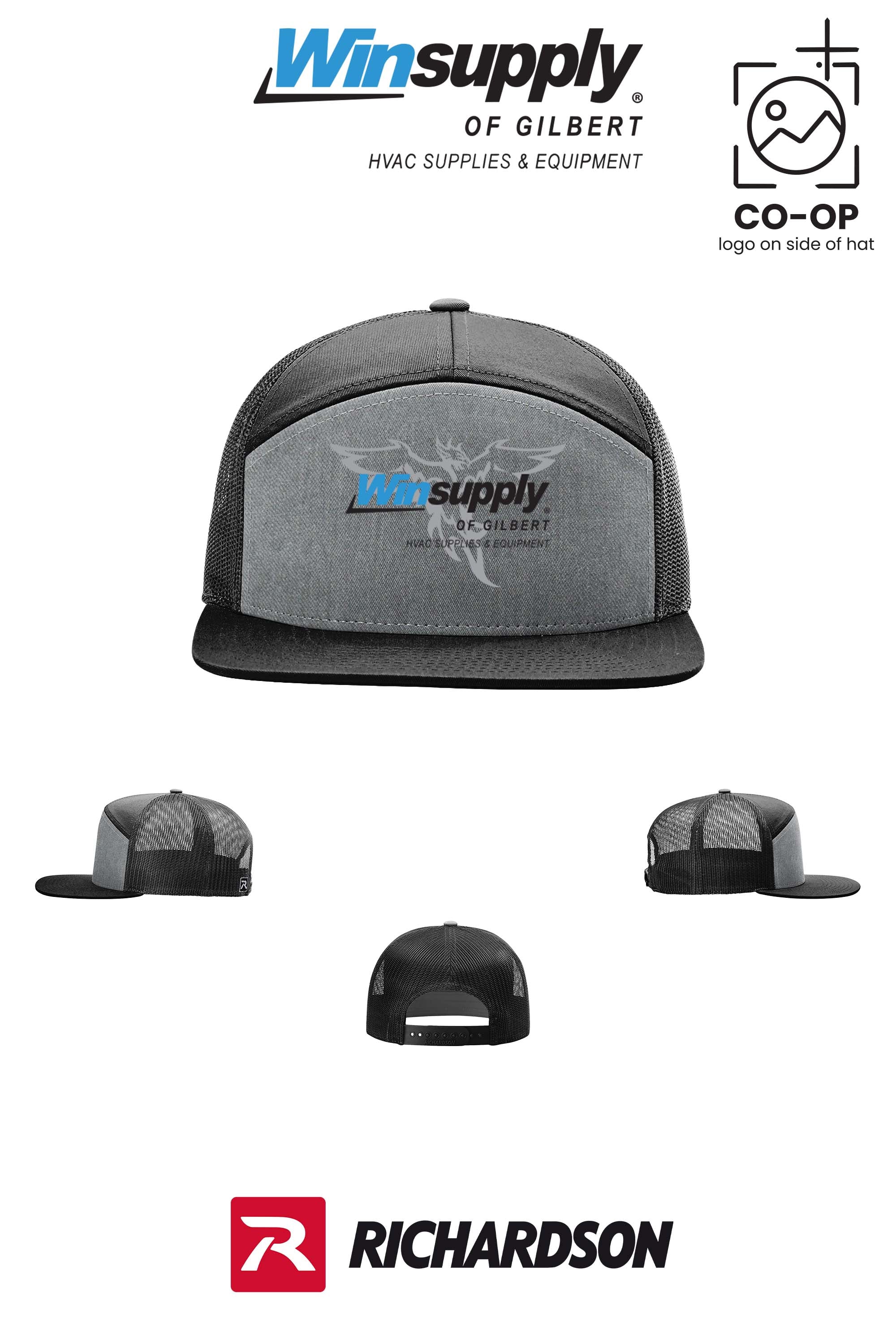 Richardson 168 Seven-Panel Trucker- Winsupply of Gilbert