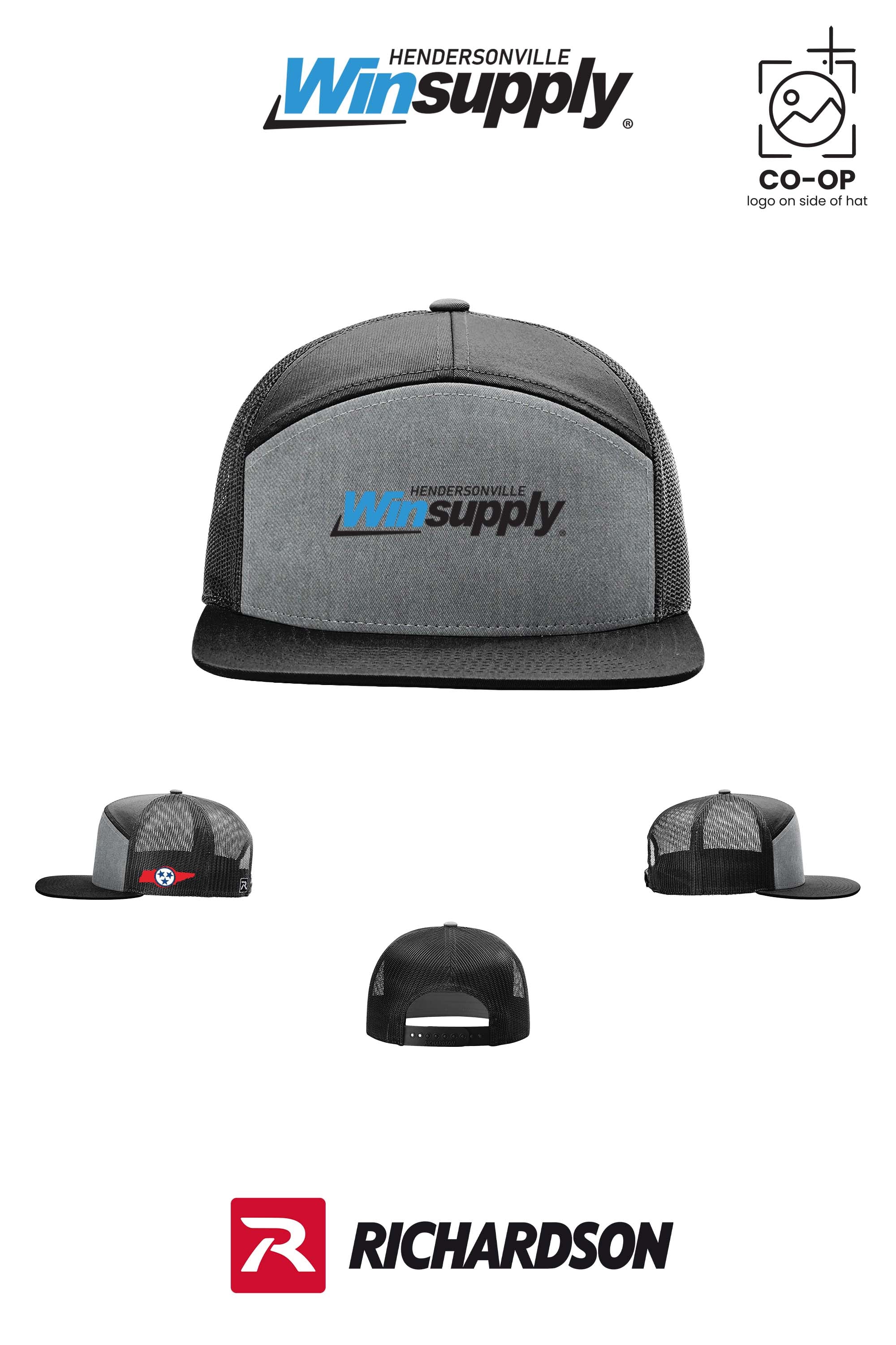 Richardson 168 Seven-Panel Trucker- Winsupply of Hendersonville