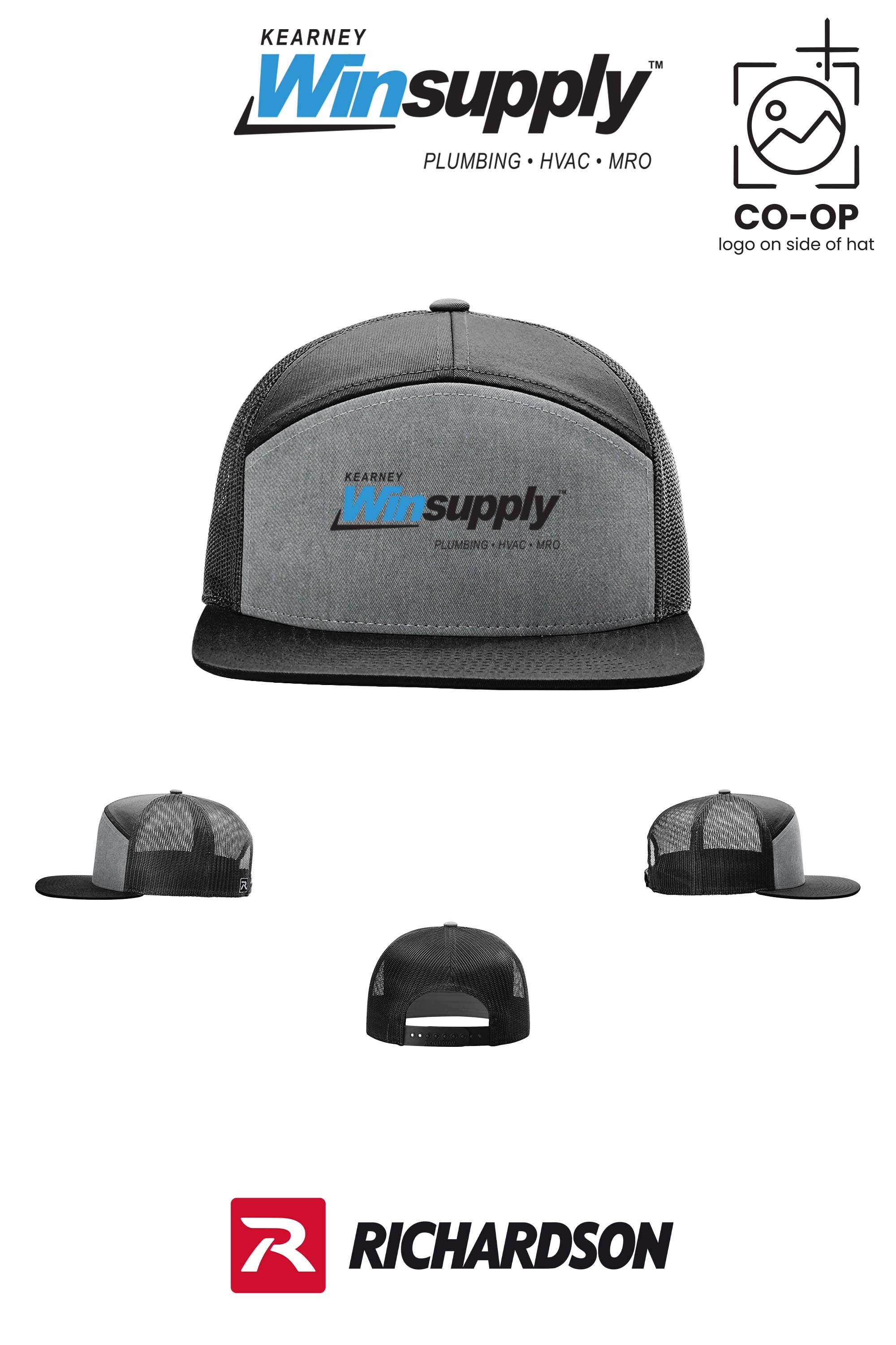 Richardson 168 Seven-Panel Trucker- Kearney Winsupply