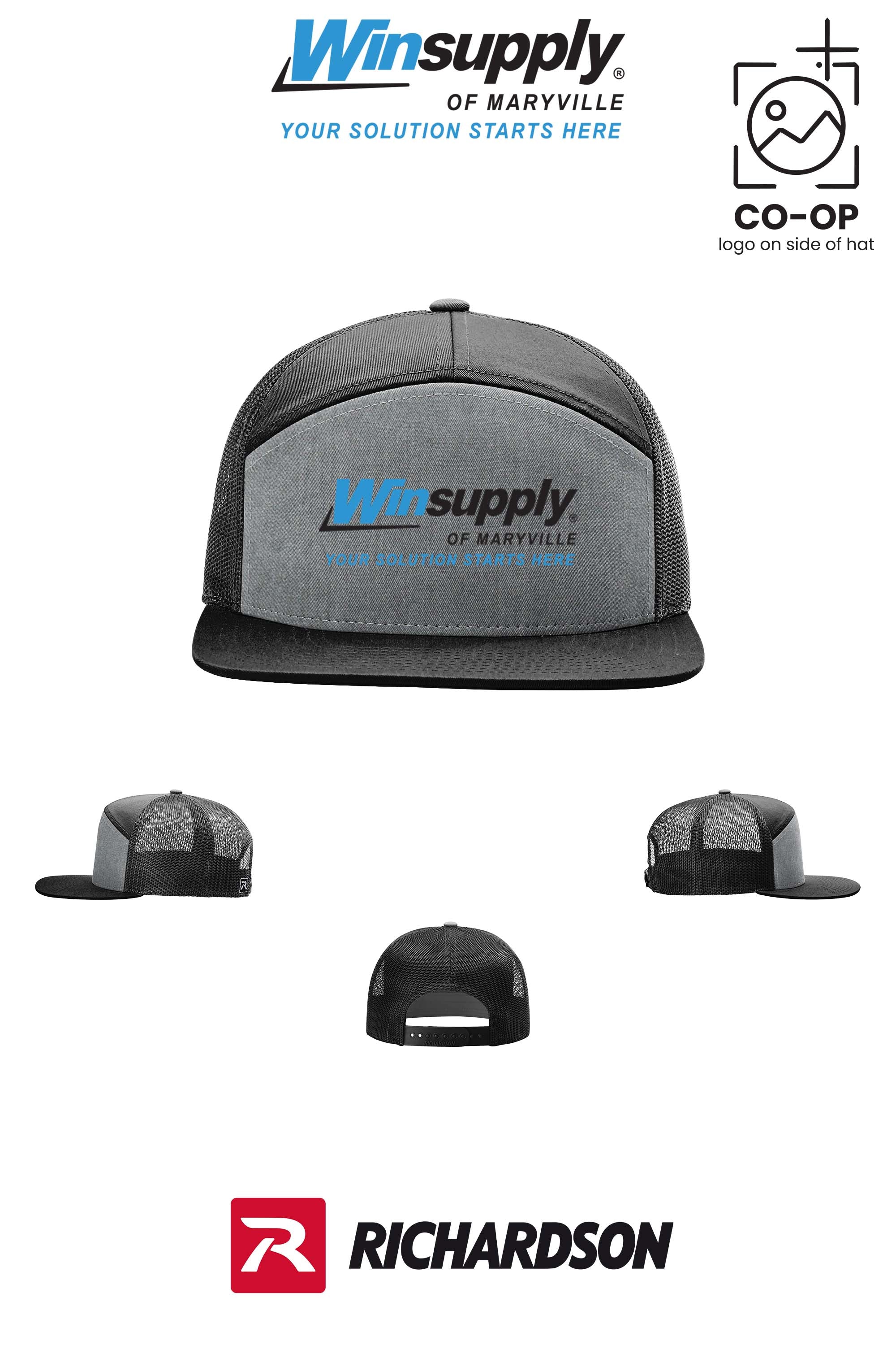 Richardson 168 Seven-Panel Trucker- Winsupply of Maryville