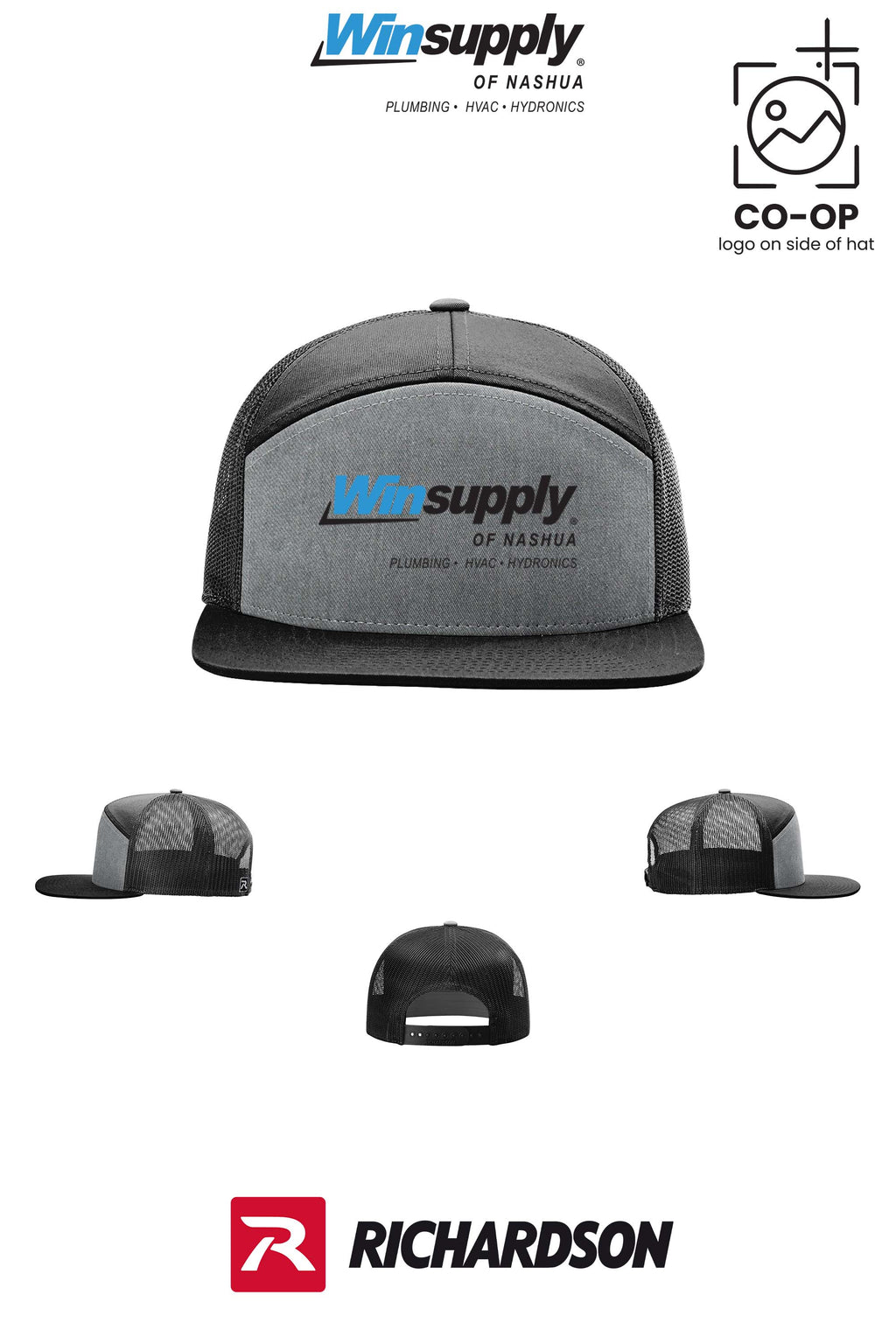Richardson 168 Seven-Panel Trucker- Winsupply of Nashua