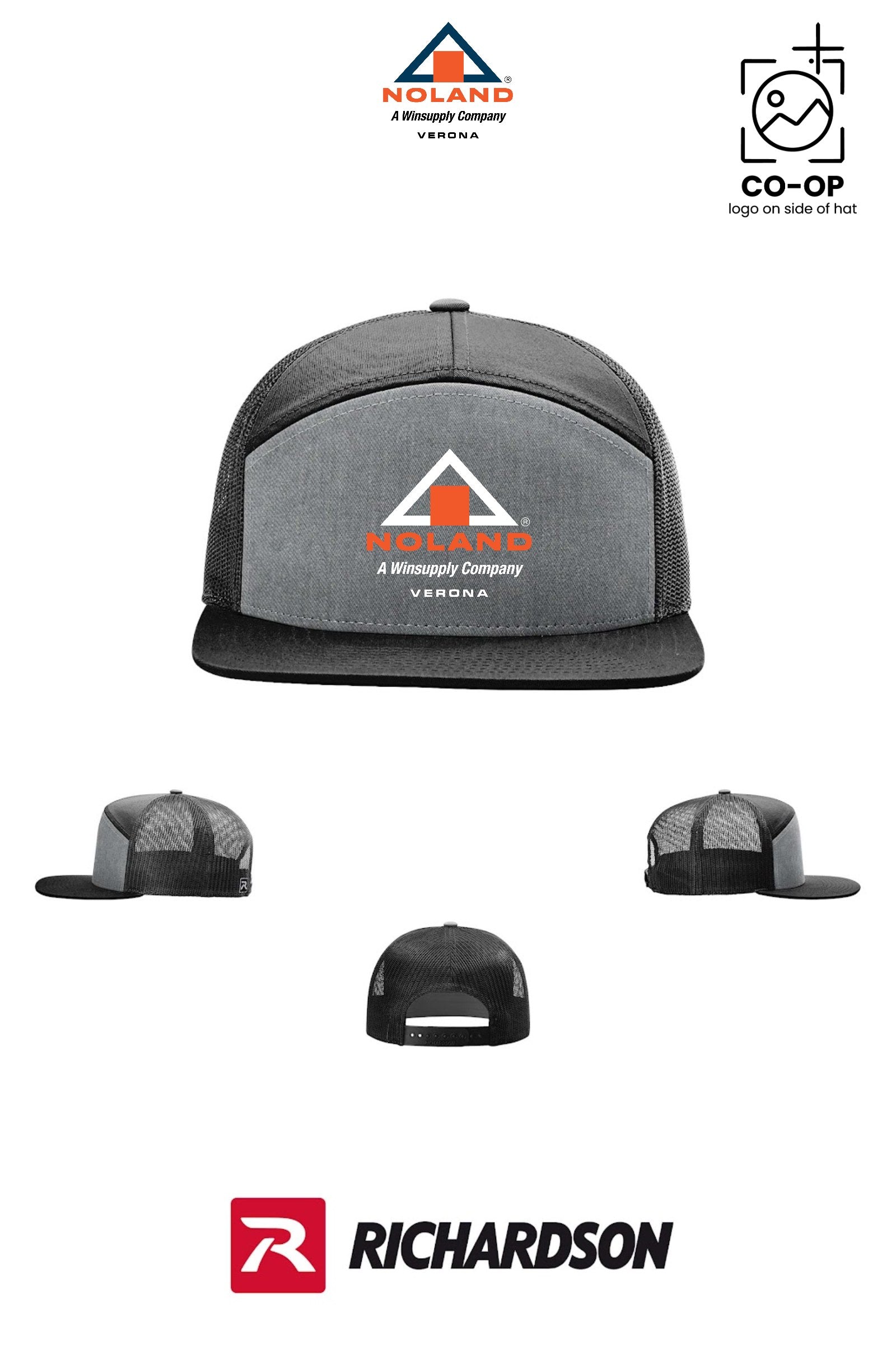 Richardson 168 Seven-Panel Trucker - Verona Noland