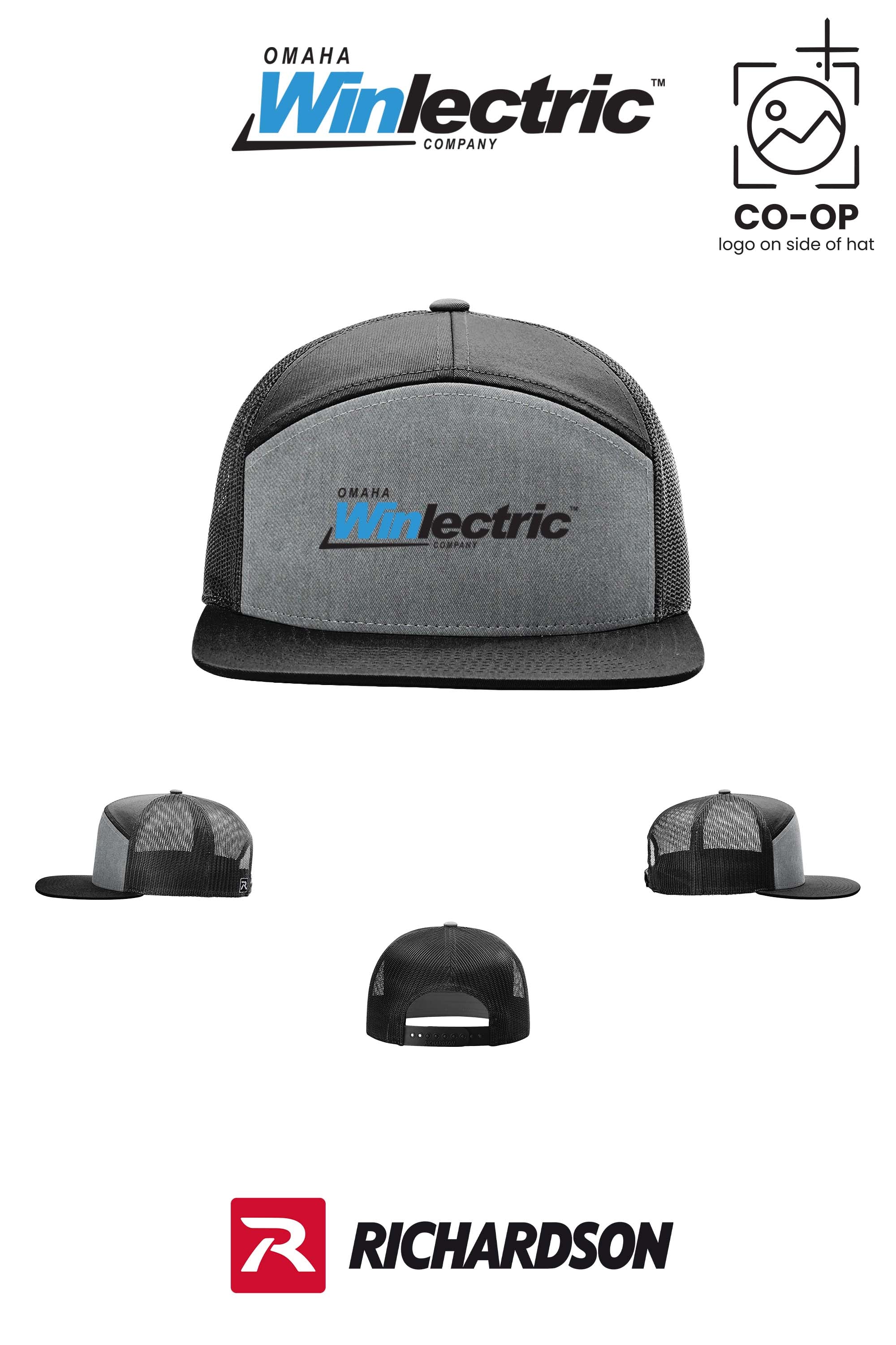 Richardson 168 Seven-Panel Trucker- Omaha Winlectric