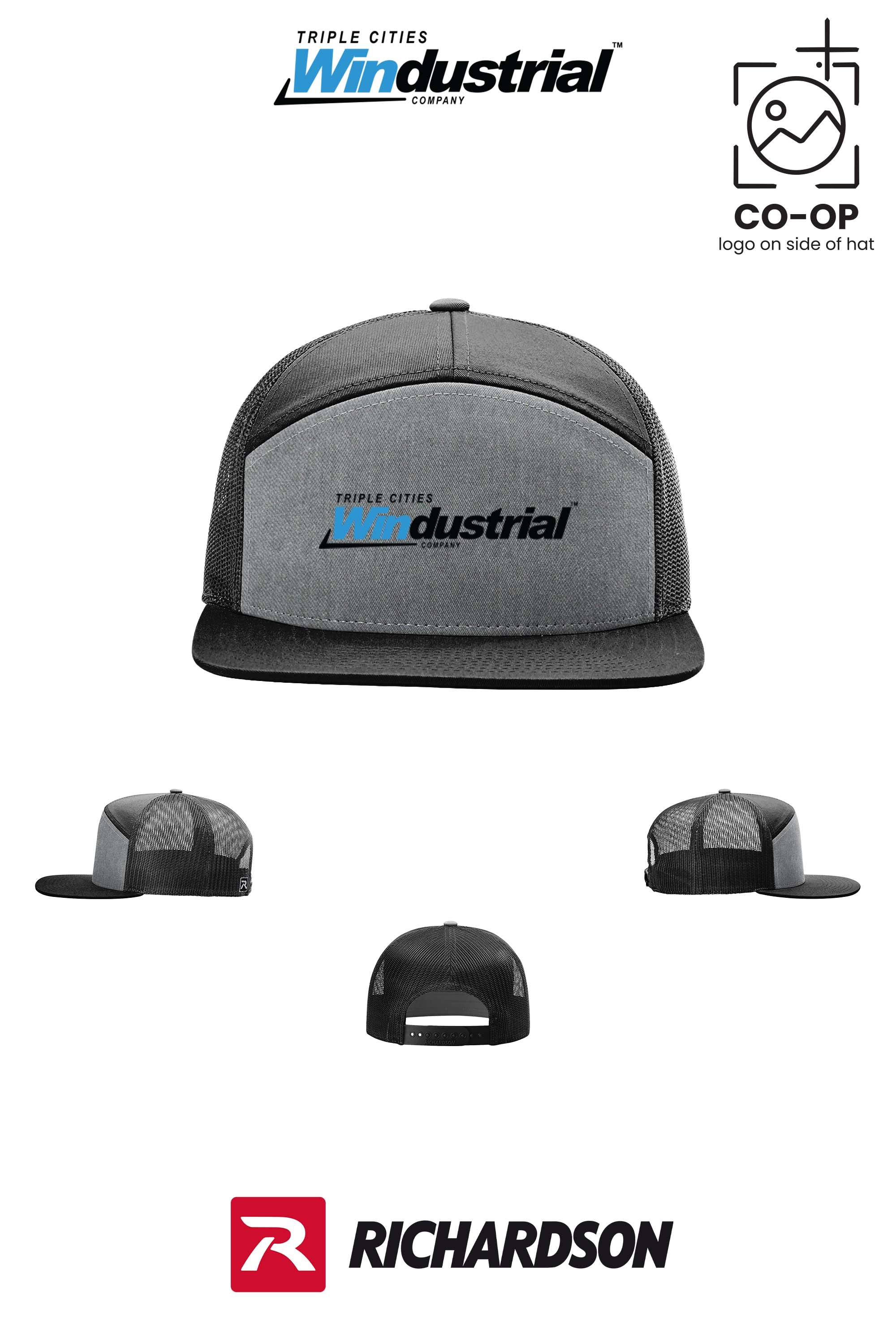 Richardson 168 Seven-Panel Trucker- Windustrial Triple Cities