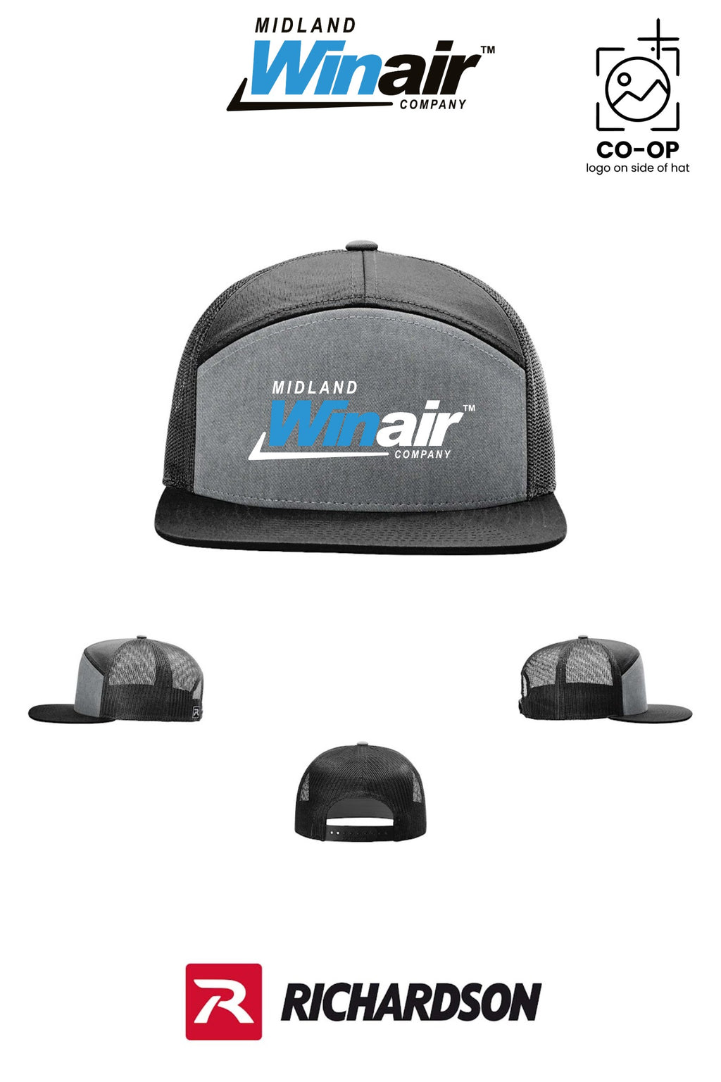 Richardson 168 Seven-Panel Trucker - Midland Winair