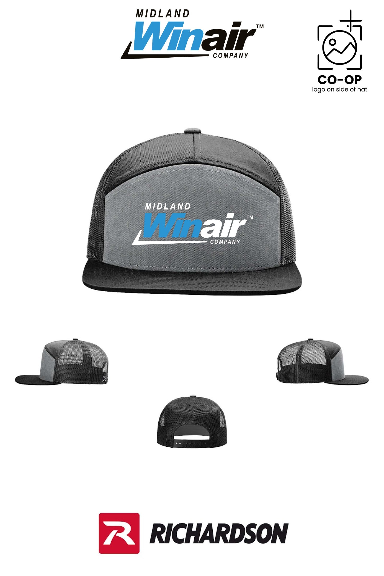 Richardson 168 Seven-Panel Trucker - Midland Winair
