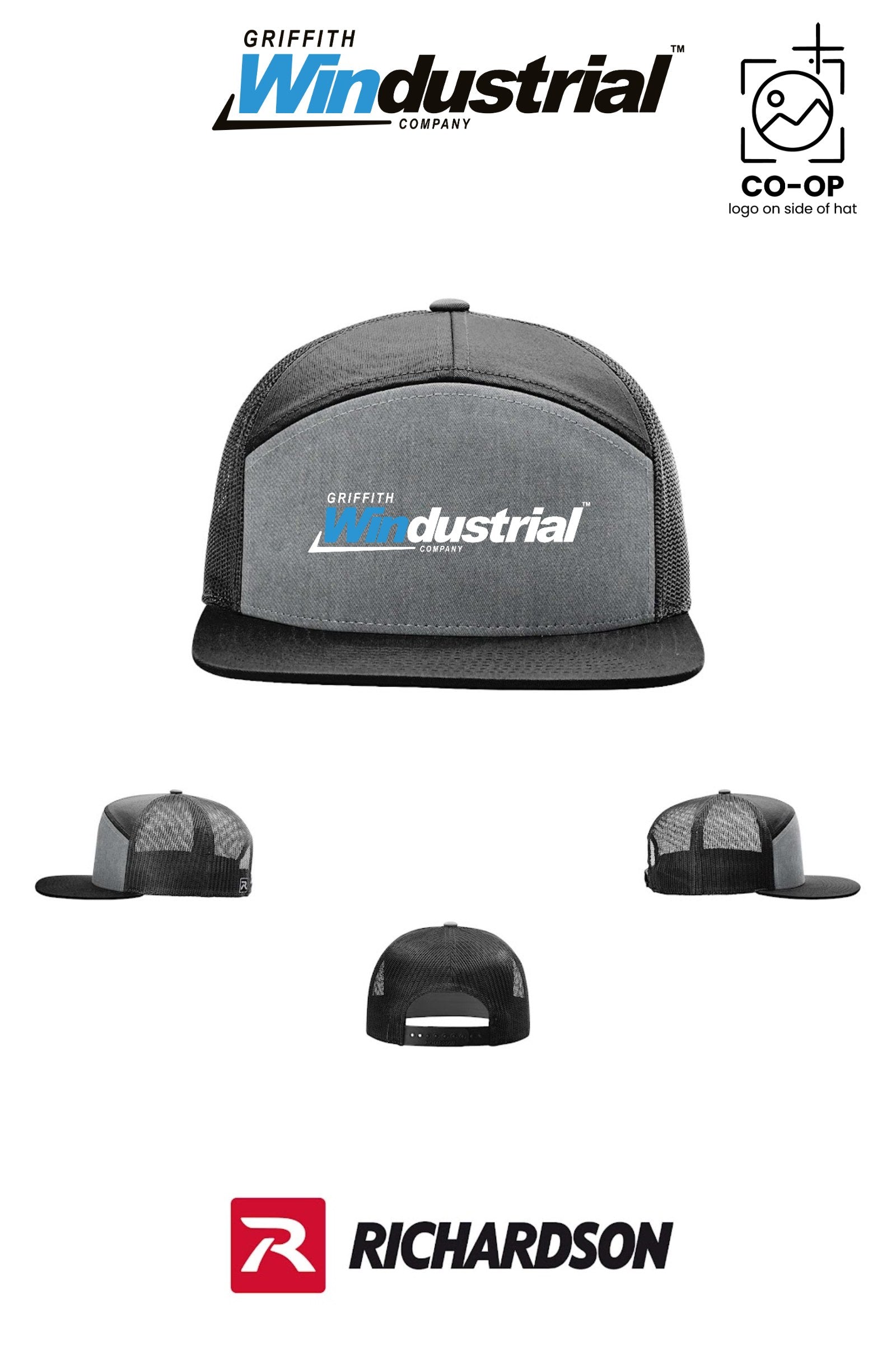 Richardson 168 Seven-Panel Trucker - Griffith Windustrial