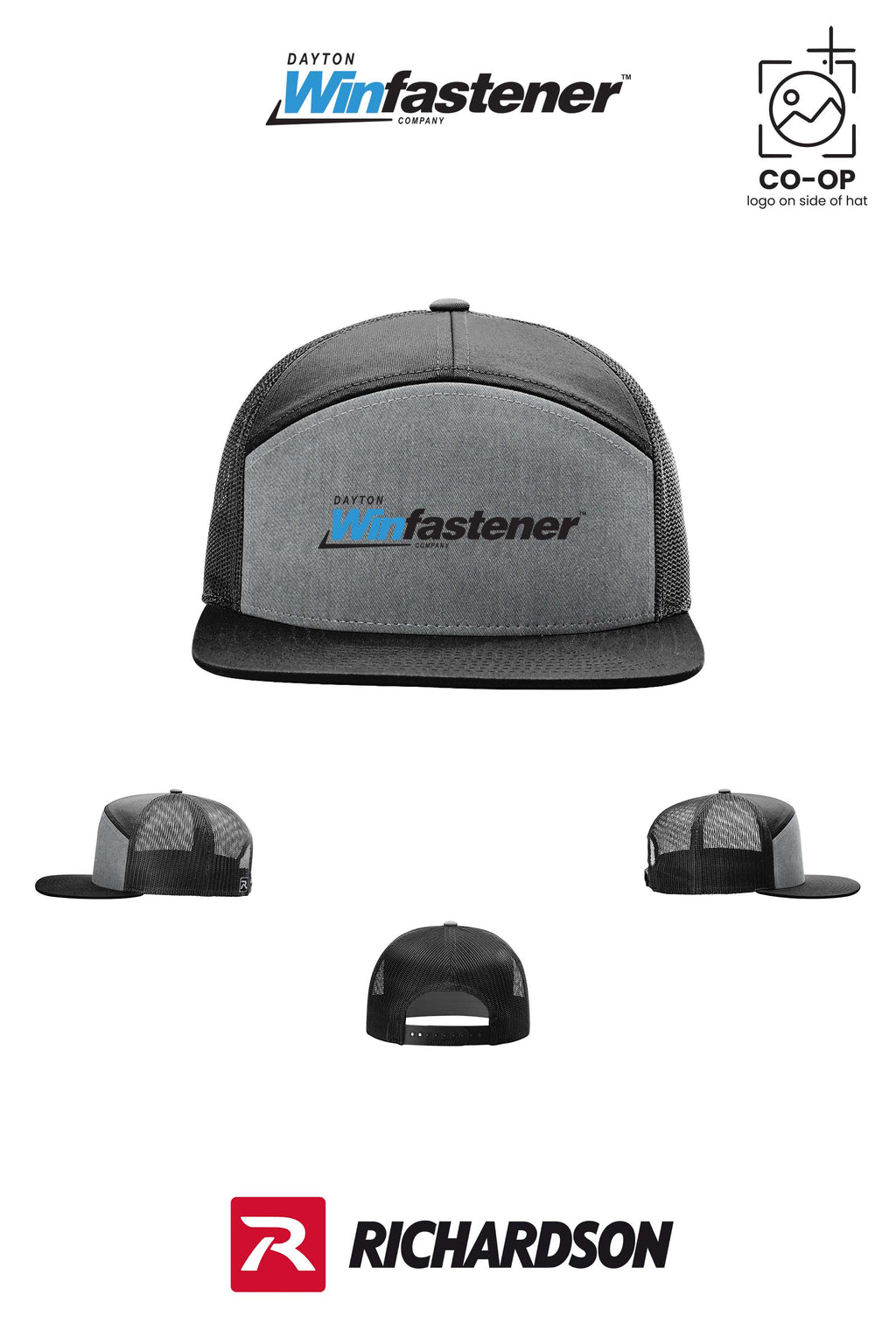 Richardson 168 Seven-Panel Trucker - Dayton Winfastener