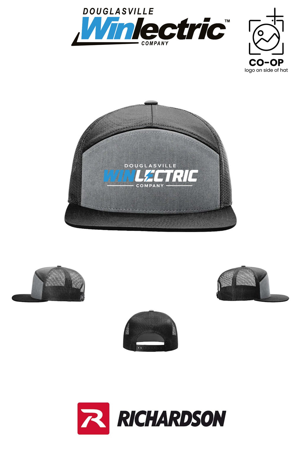 Richardson 168 Seven-Panel Trucker - Douglasville Winlectric
