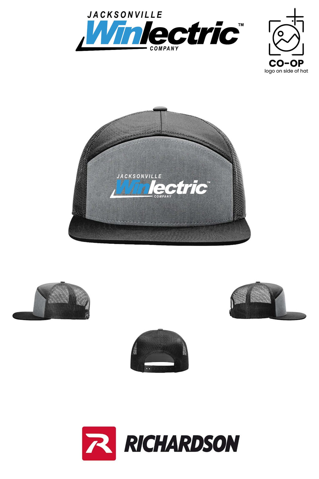 Richardson 168 Seven-Panel Trucker - Jacksonville Winlectric