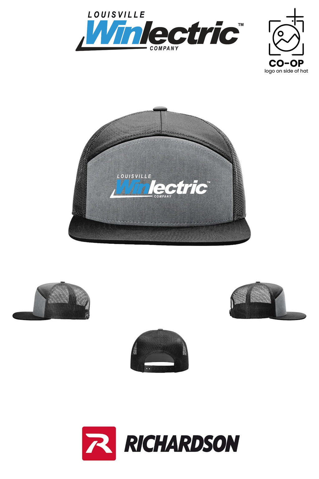 Richardson 168 Seven-Panel Trucker - Louisville Winlectric