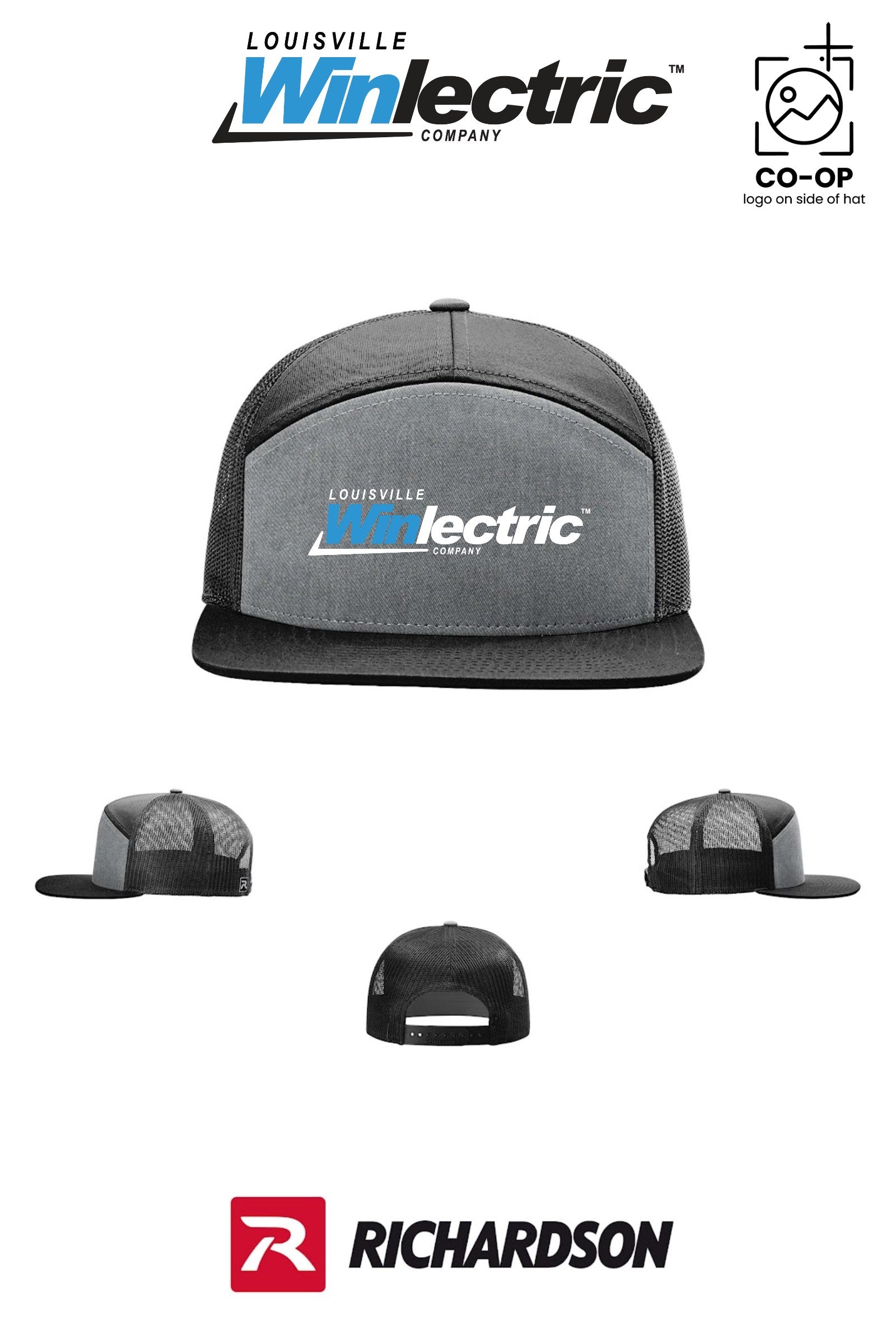 Richardson 168 Seven-Panel Trucker - Louisville Winlectric