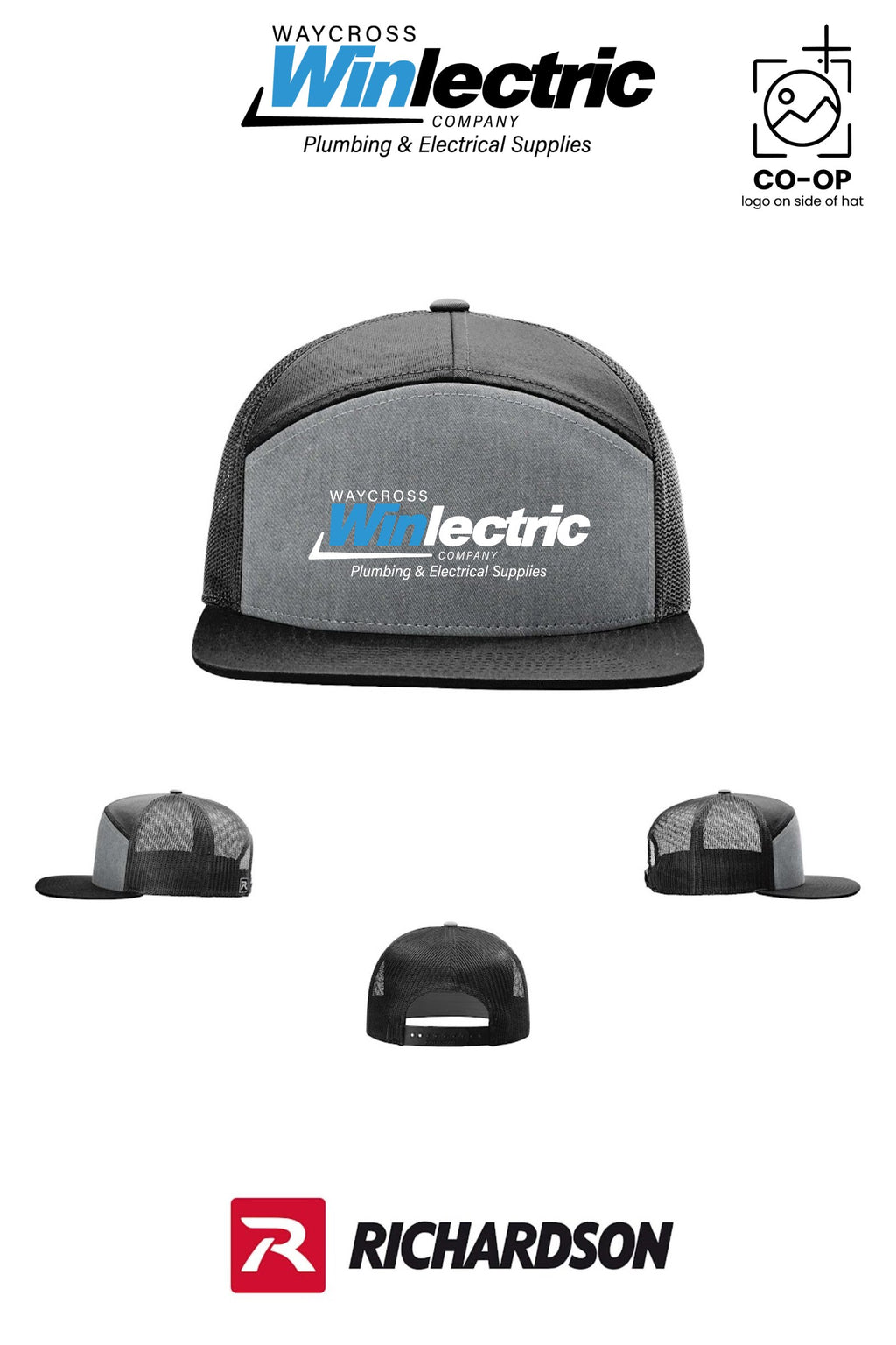 Richardson 168 Seven-Panel Trucker - Waycross Winlectric