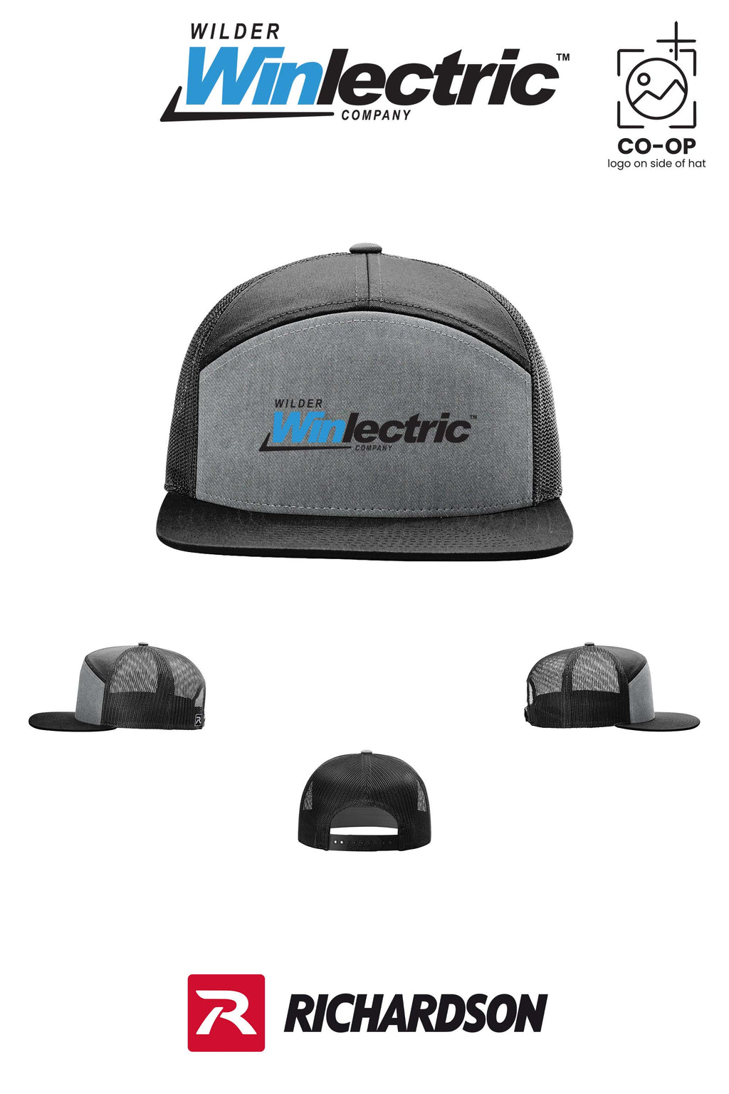 Richardson 168 Seven-Panel Trucker- Wilder Winlectric