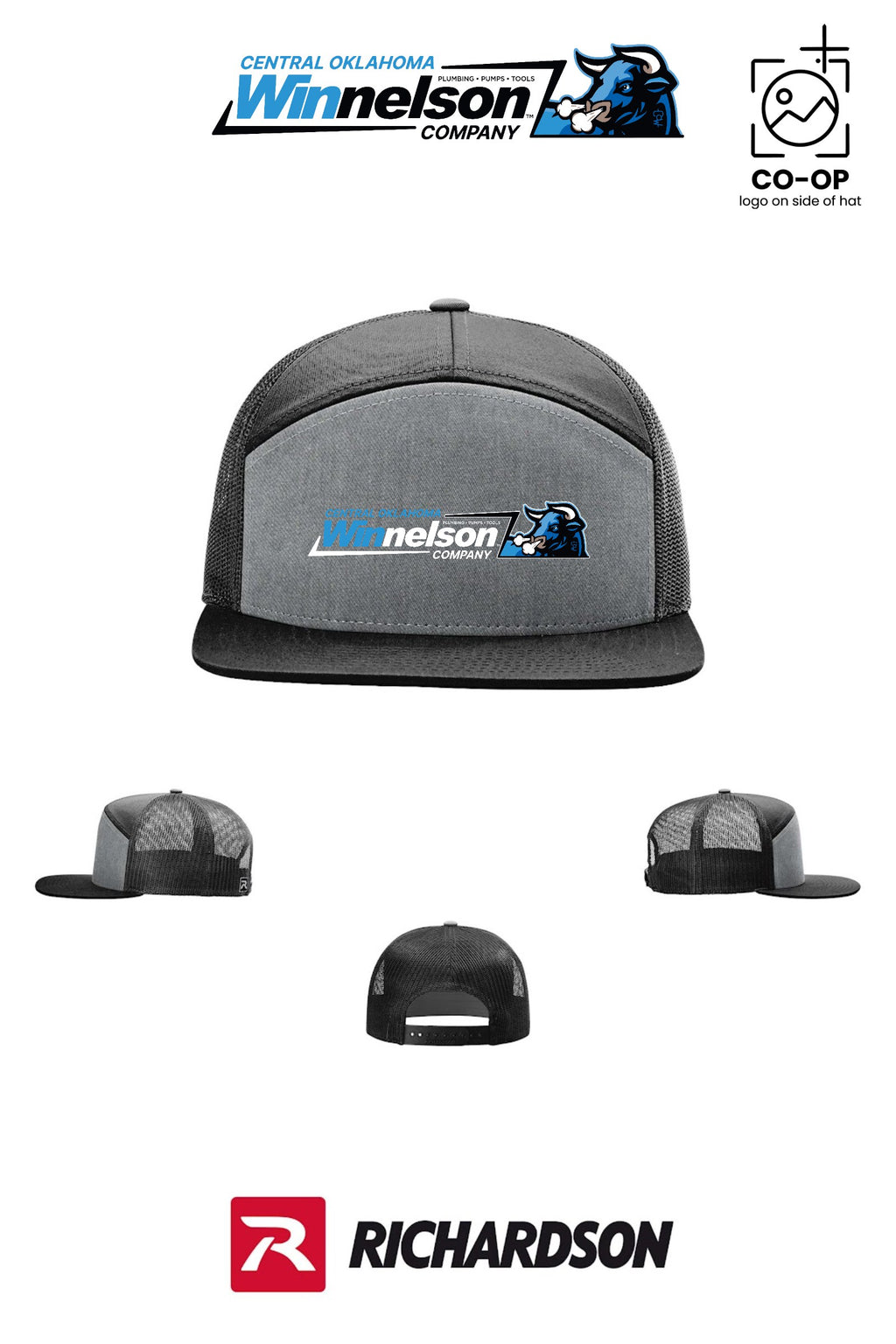 Richardson 168 Seven-Panel Trucker - Winnelson Central Oklahoma