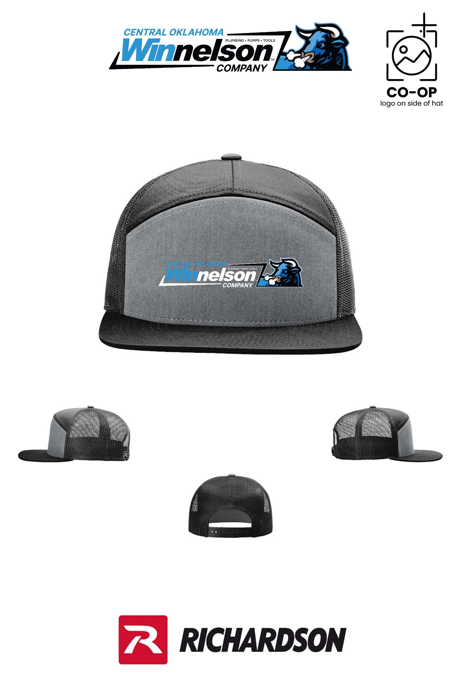 Richardson 168 Seven-Panel Trucker - Winnelson Central Oklahoma