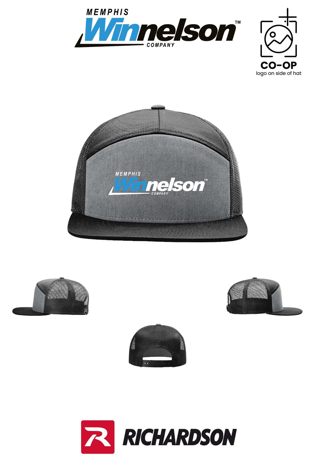 Richardson 168 Seven-Panel Trucker - Memphis Winnelson