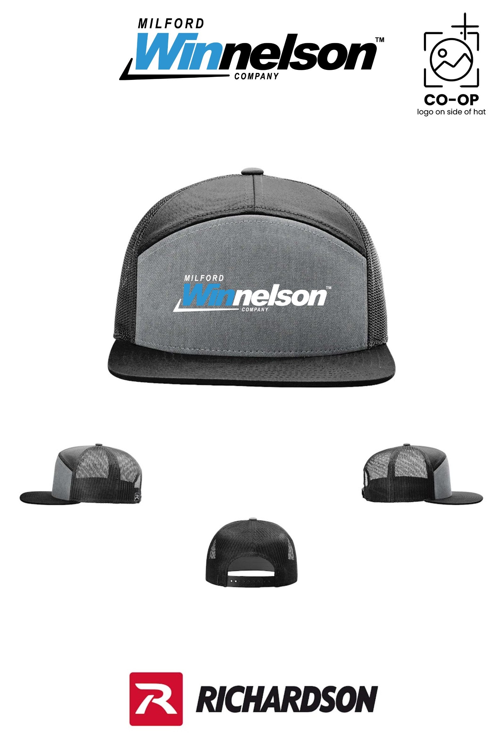 Richardson 168 Seven-Panel Trucker - Milford Winnelson