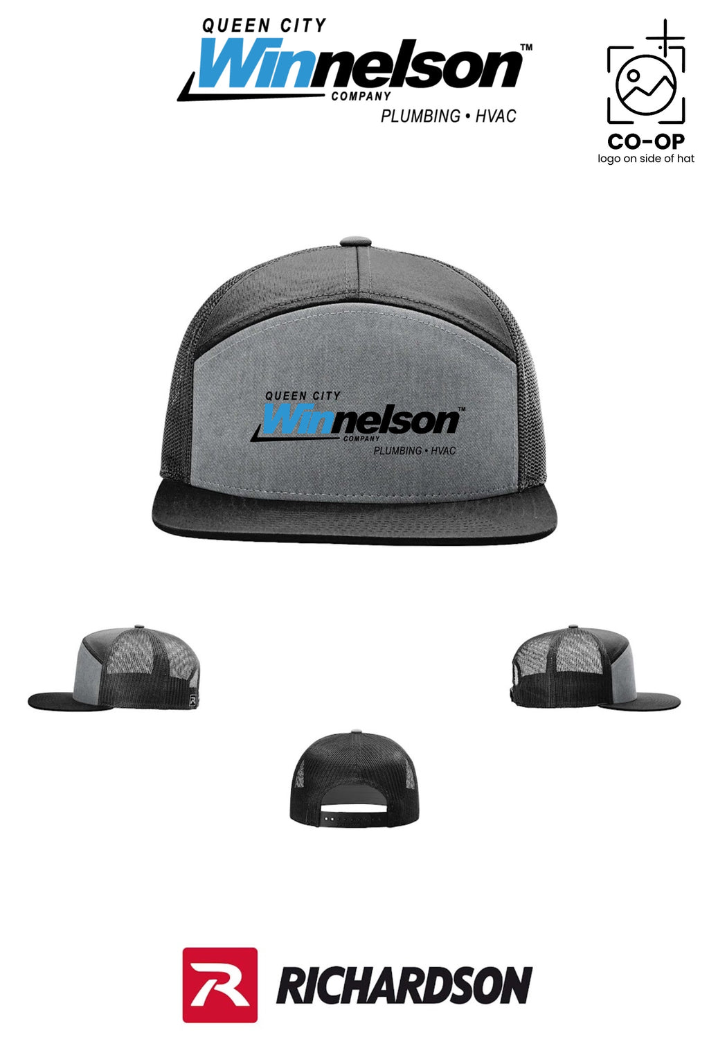 Richardson 168 Seven-Panel Trucker - Queen City Winnelson