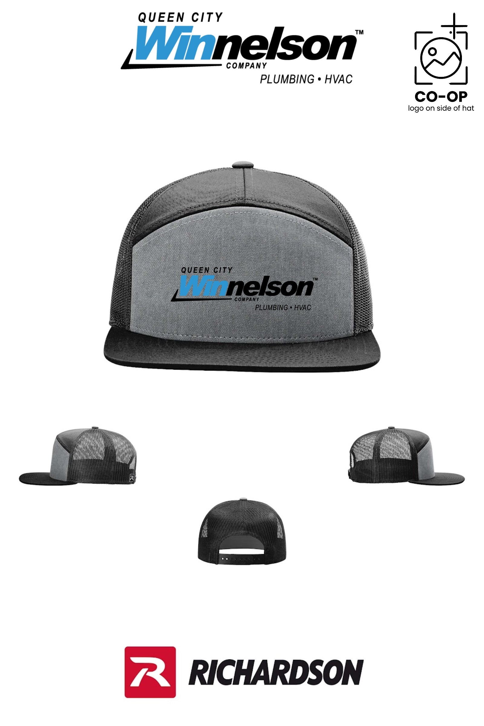 Richardson 168 Seven-Panel Trucker - Queen City Winnelson