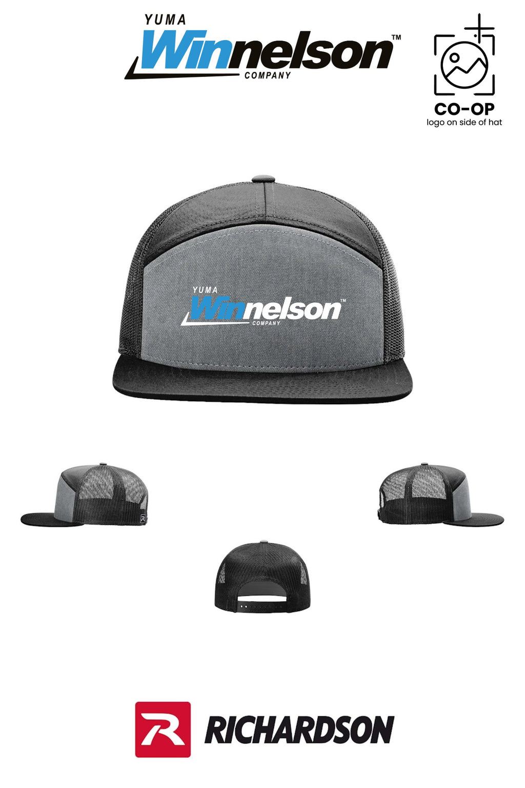Richardson 168 Seven-Panel Trucker - Yuma Winnelson