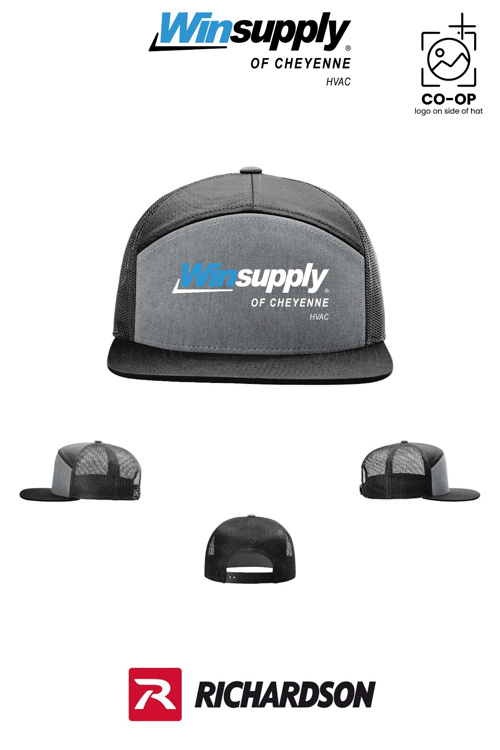 Richardson 168 Seven-Panel Trucker - Winsupply of Cheyenne