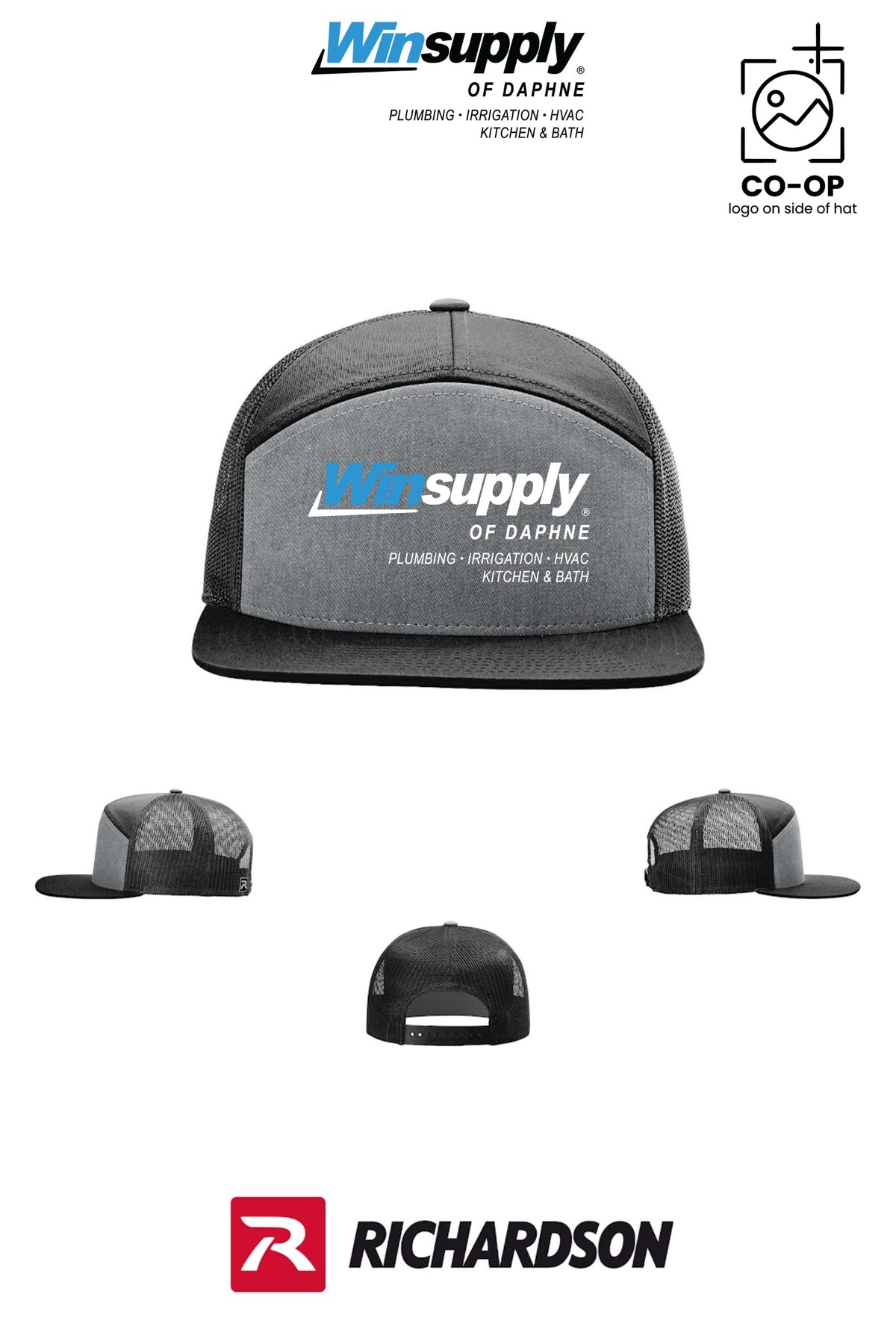 Richardson 168 Seven-Panel Trucker - Winsupply of Daphne