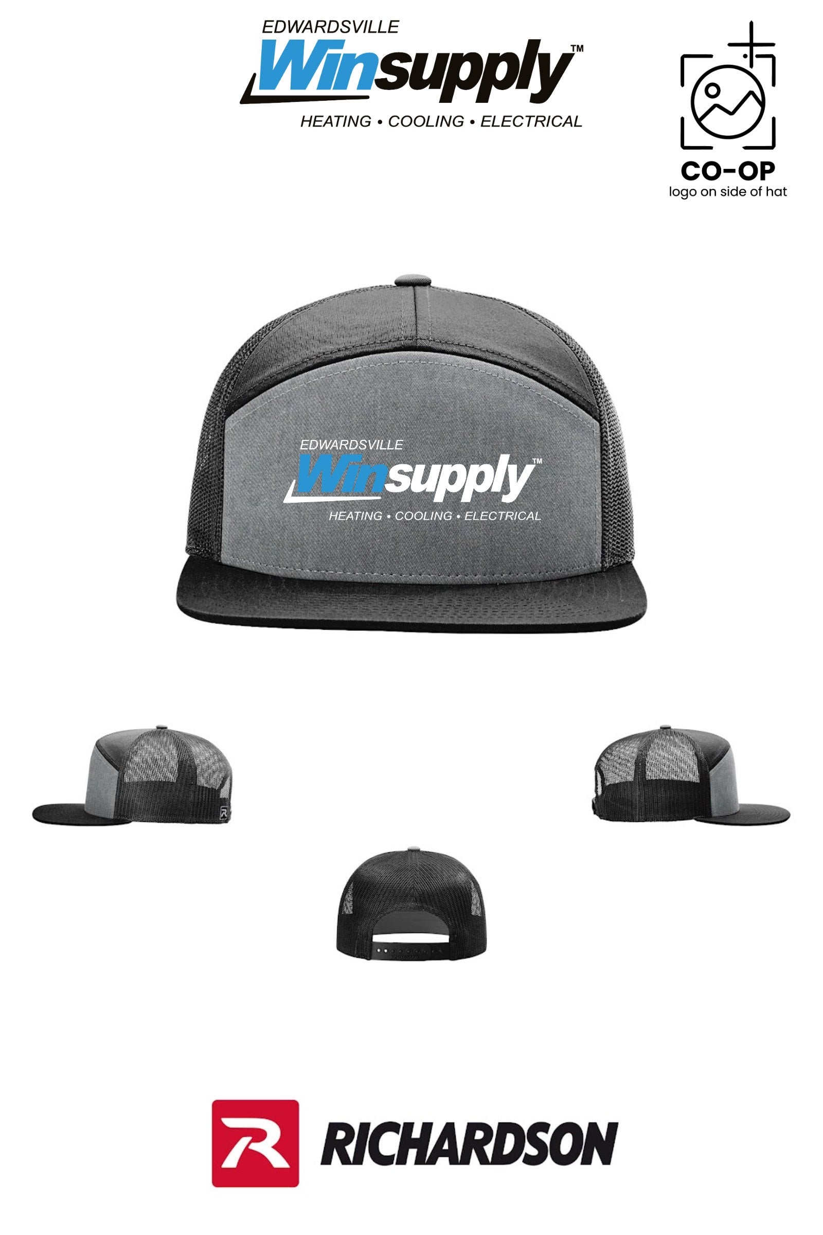 Richardson 168 Seven-Panel Trucker - Edwardsville Winsupply