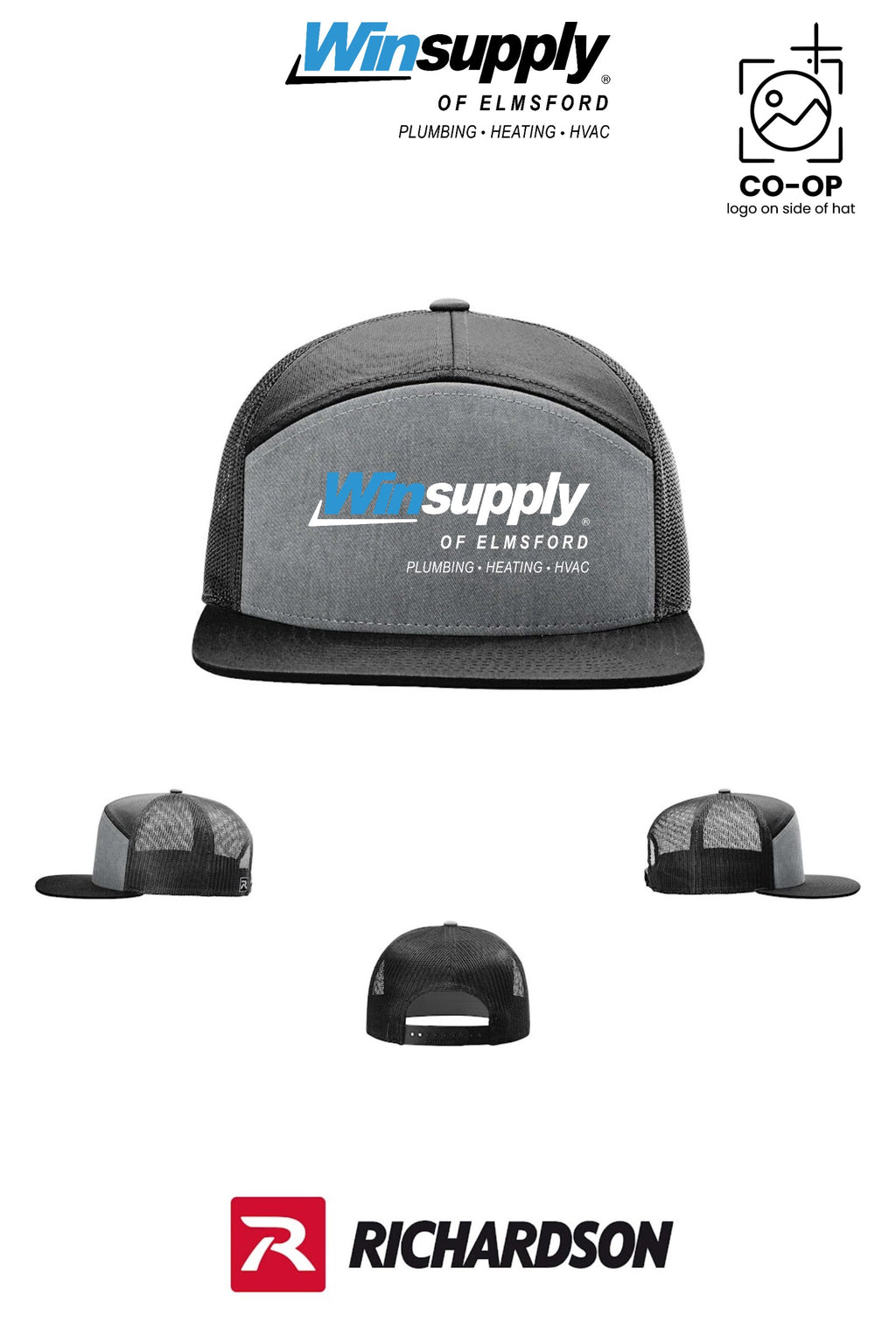 Richardson 168 Seven-Panel Trucker - Winsupply of Elmsford