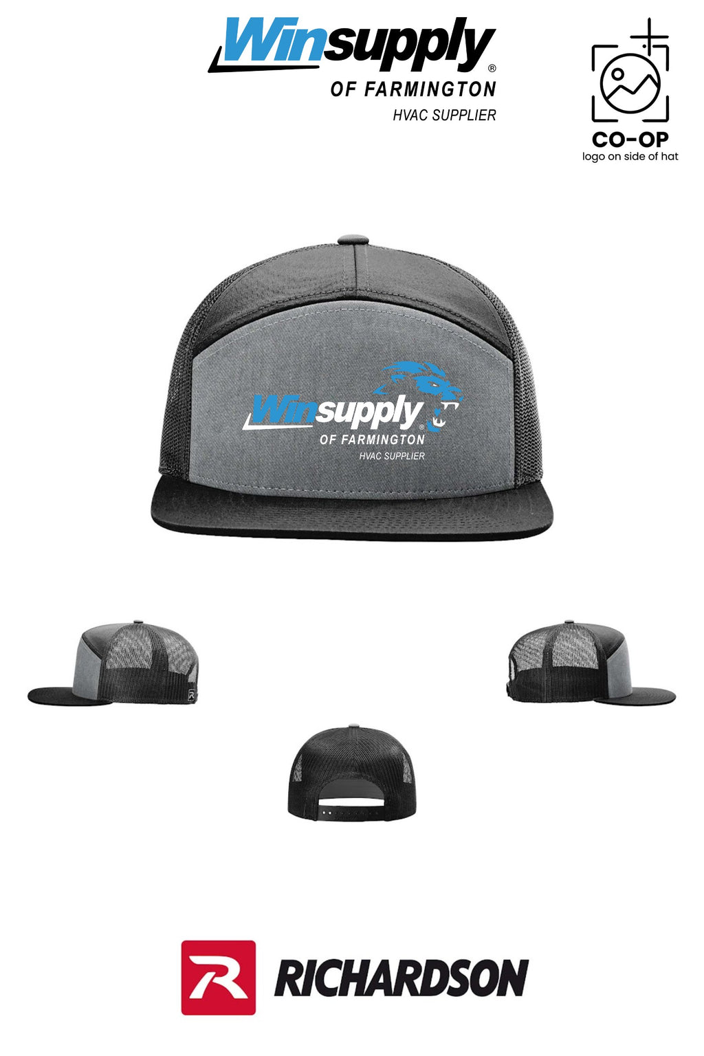Richardson 168 Seven-Panel Trucker- Winsupply of Farmington