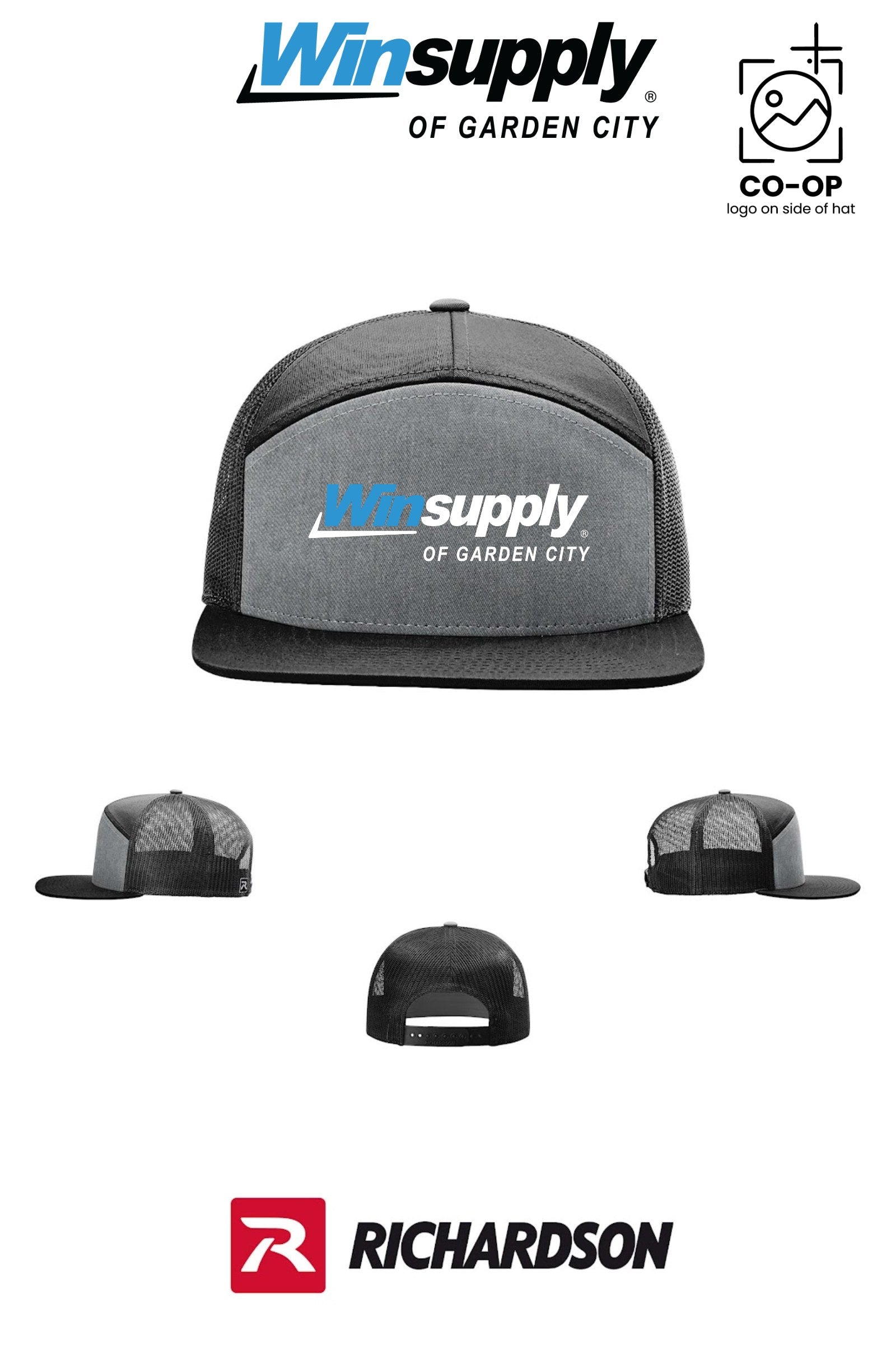 Richardson 168 Seven-Panel Trucker - Winsupply Garden City KS Co.