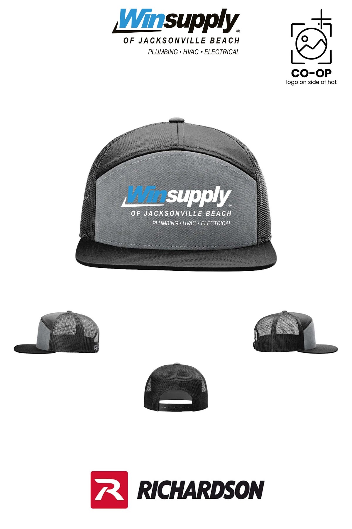Richardson 168 Seven-Panel Trucker - Winsupply Jacksonville Beach