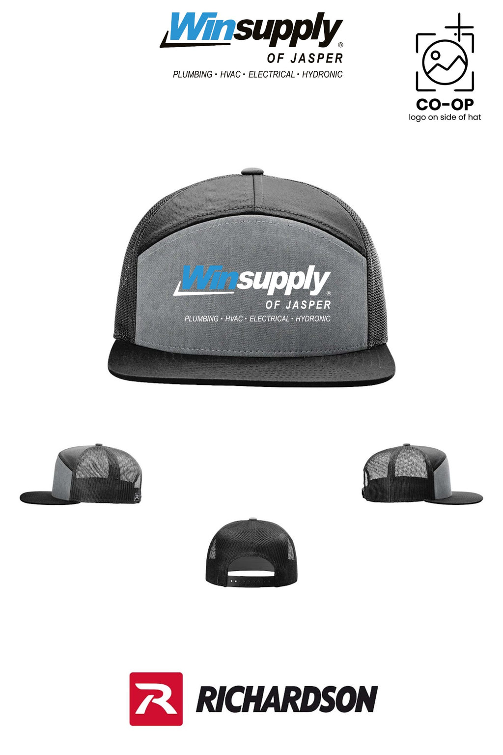 Richardson 168 Seven-Panel Trucker - Winsupply of Jasper