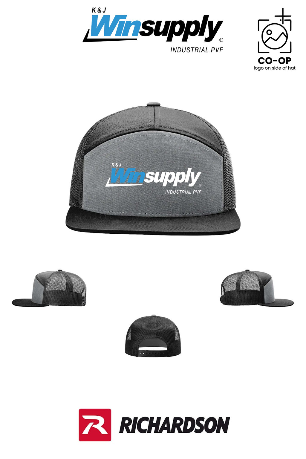 Richardson 168 Seven-Panel Trucker - K & J Winsupply, Industrial PVF