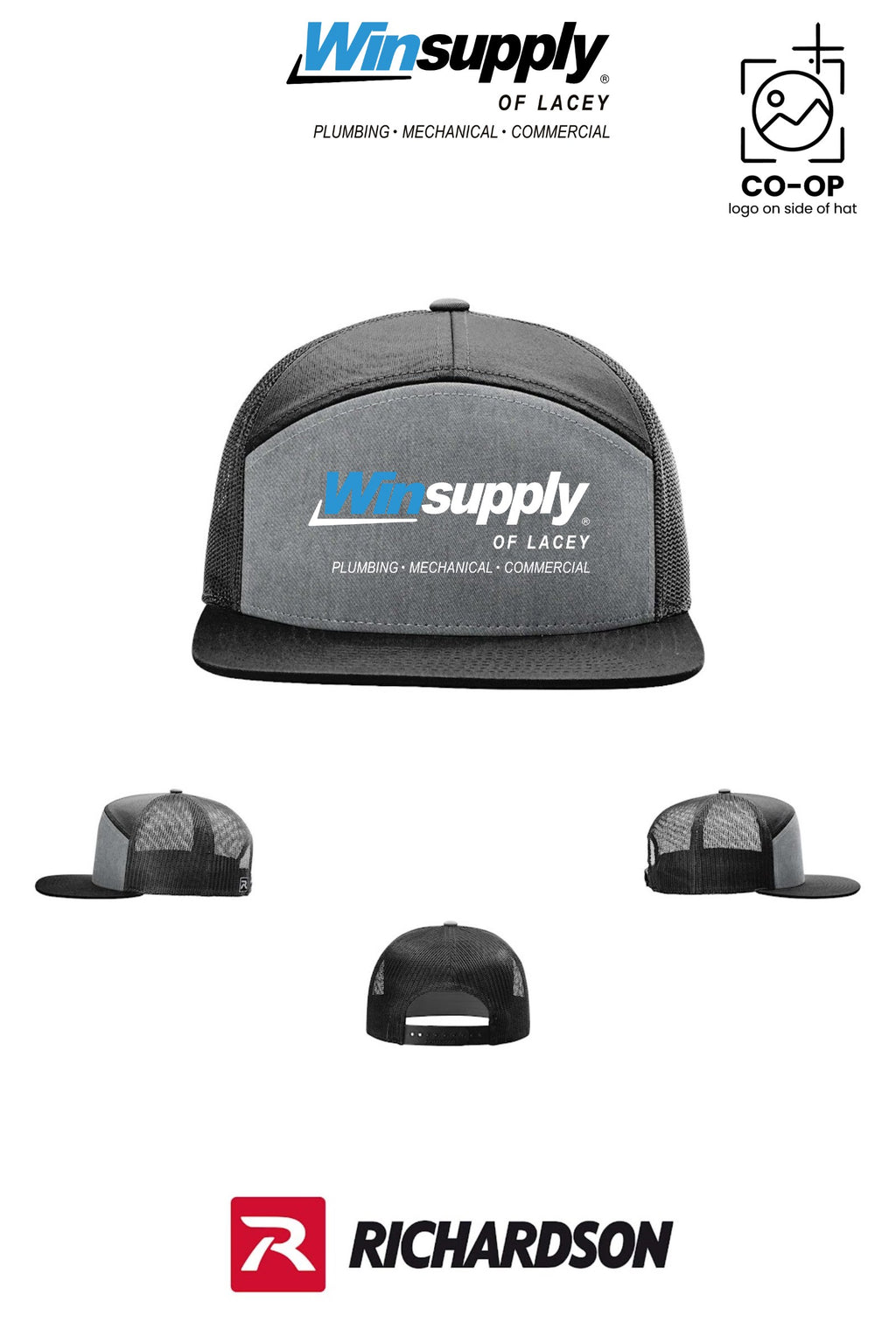 Richardson 168 Seven-Panel Trucker - Winsupply of Lacey