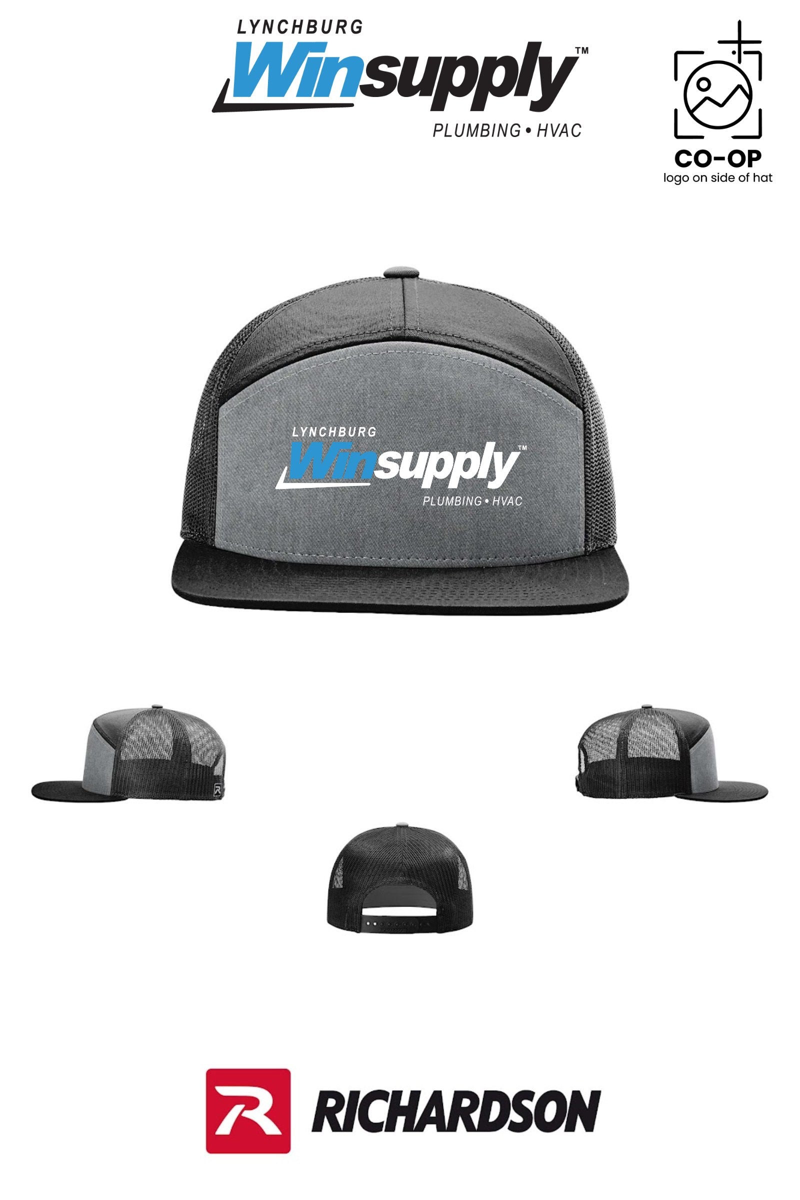 Richardson 168 Seven-Panel Trucker - Lynchburg Winsupply