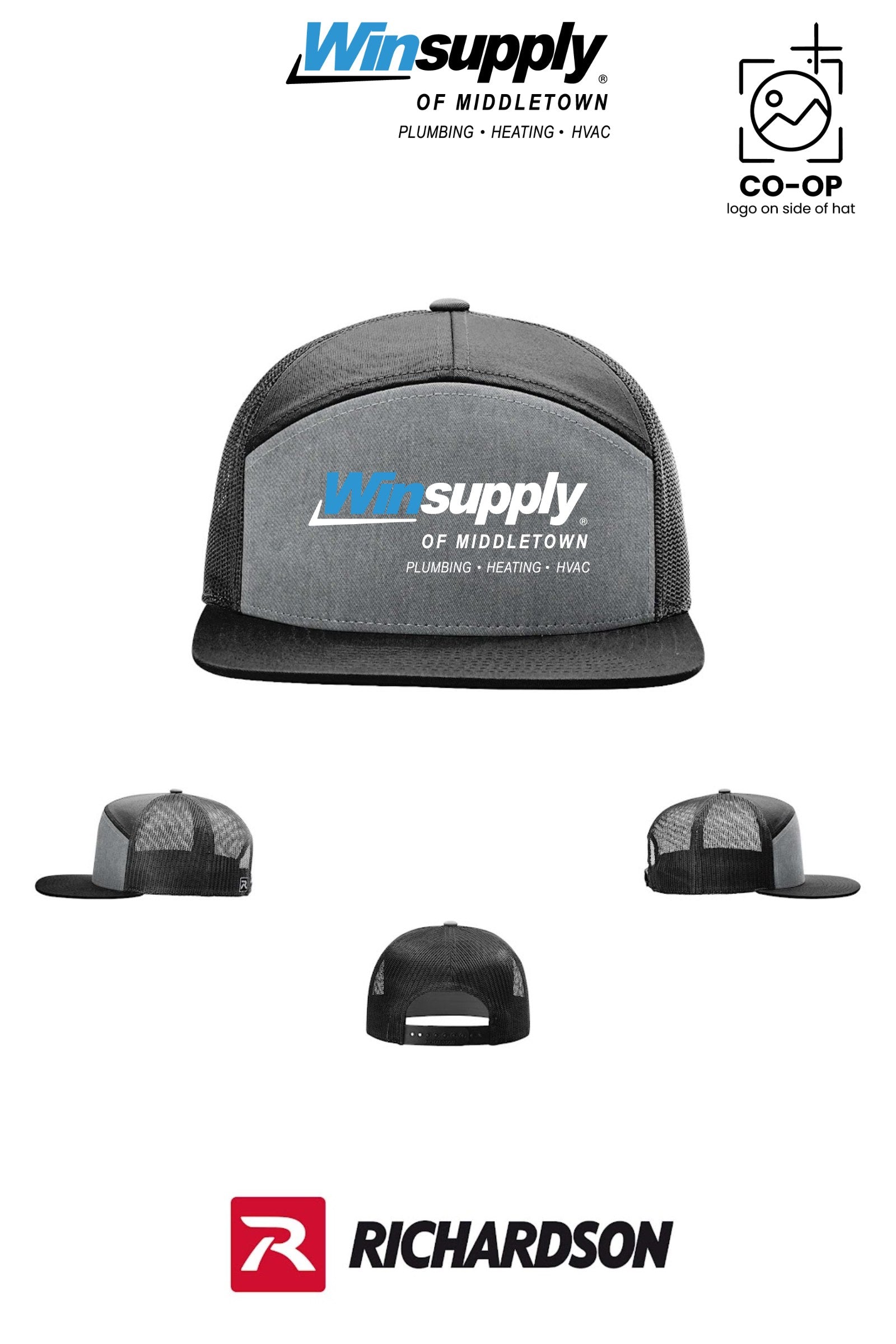 Richardson 168 Seven-Panel Trucker - Winsupply of Middletown