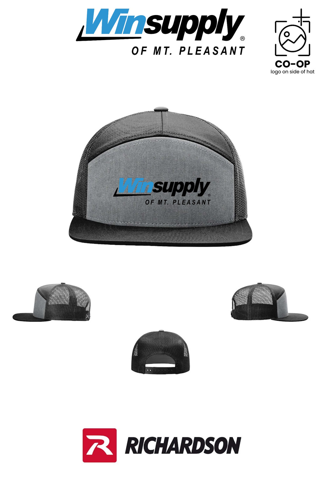 Richardson 168 Seven-Panel Trucker - Winsupply of Mt. Pleasant