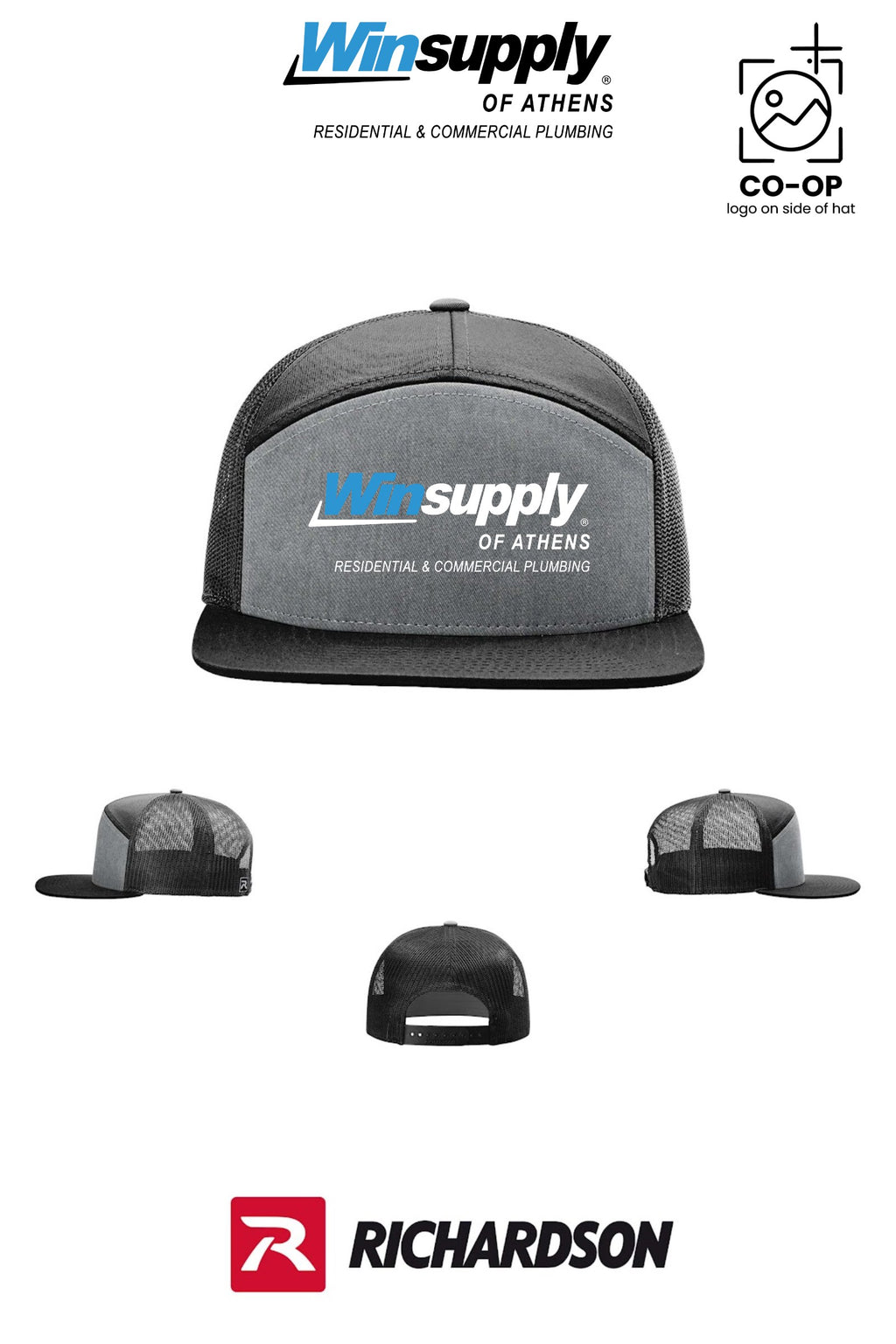 Richardson 168 Seven-Panel Trucker - Winsupply of Athens