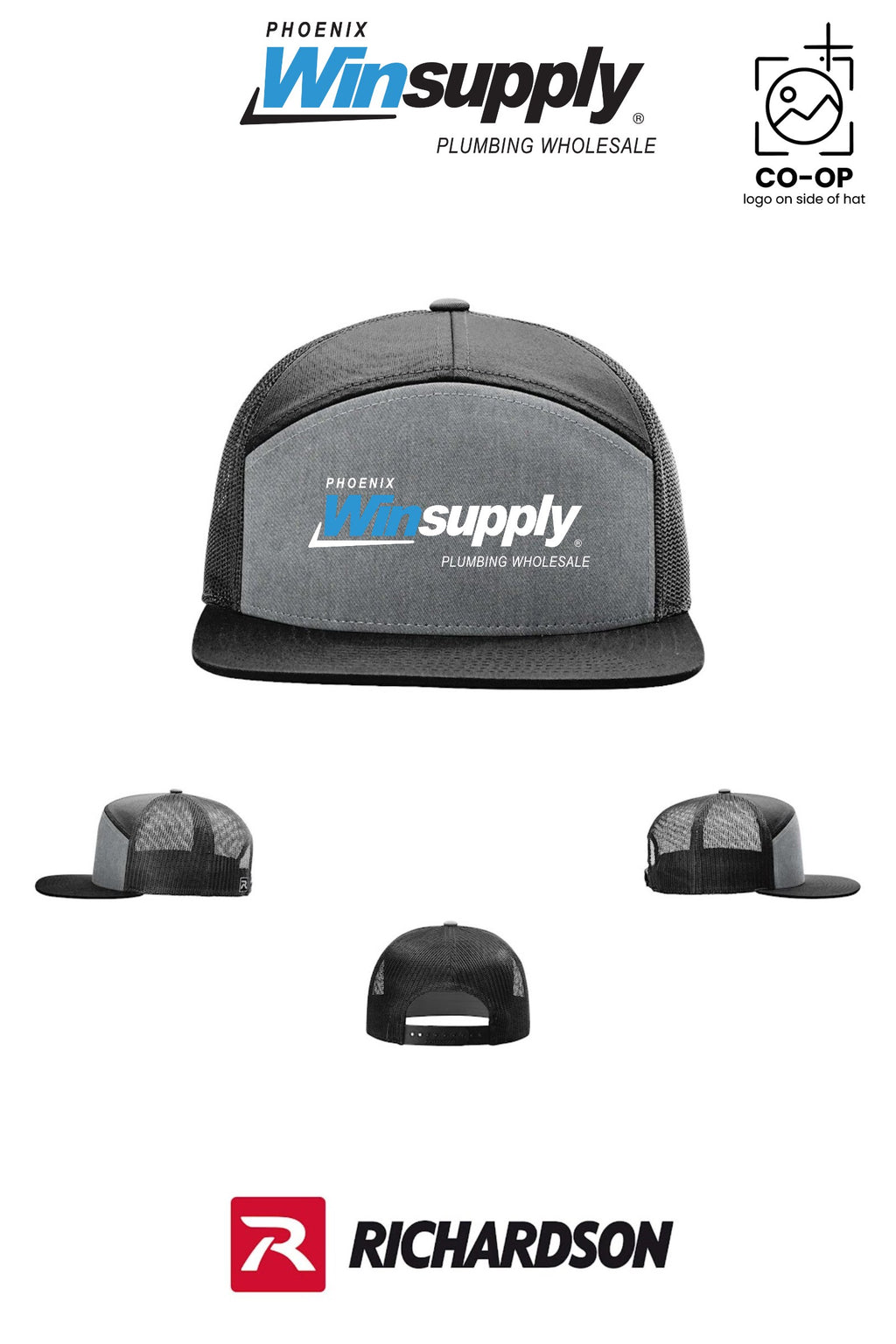 Richardson 168 Seven-Panel Trucker - Phoenix Winsupply